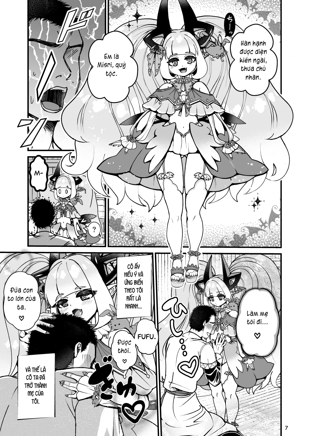 HentaiVN.net - Ảnh 7 - Futanari Devil Mama no Mesu ni Naru - Chap 1