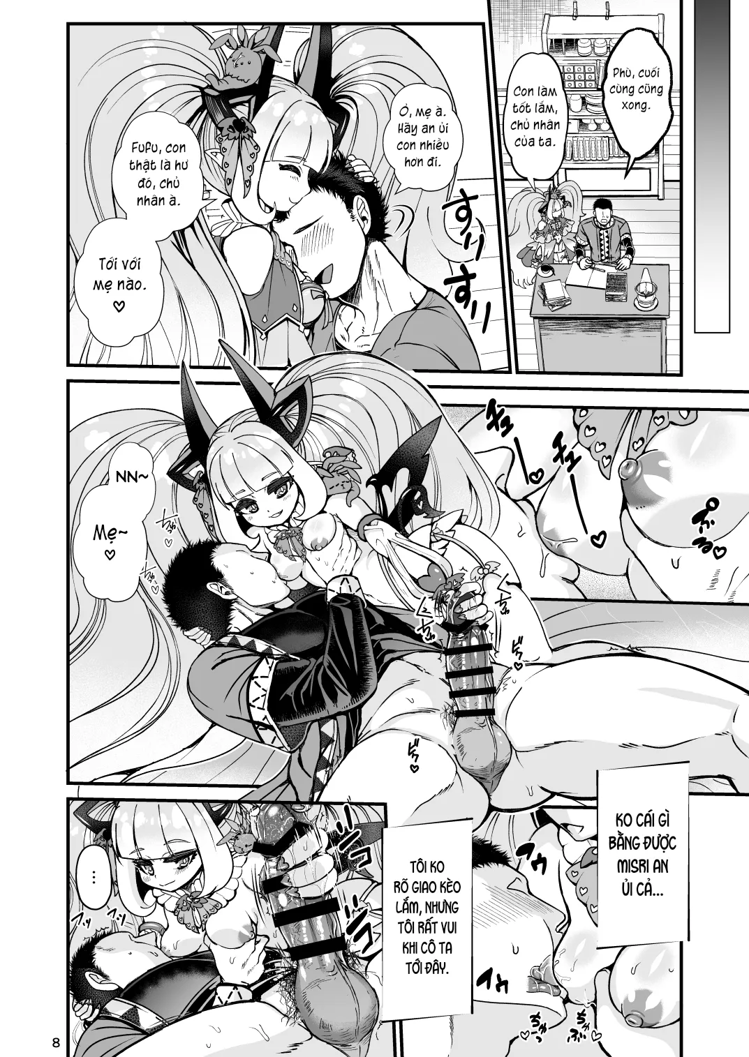 HentaiVN.net - Ảnh 8 - Futanari Devil Mama no Mesu ni Naru - Chap 1