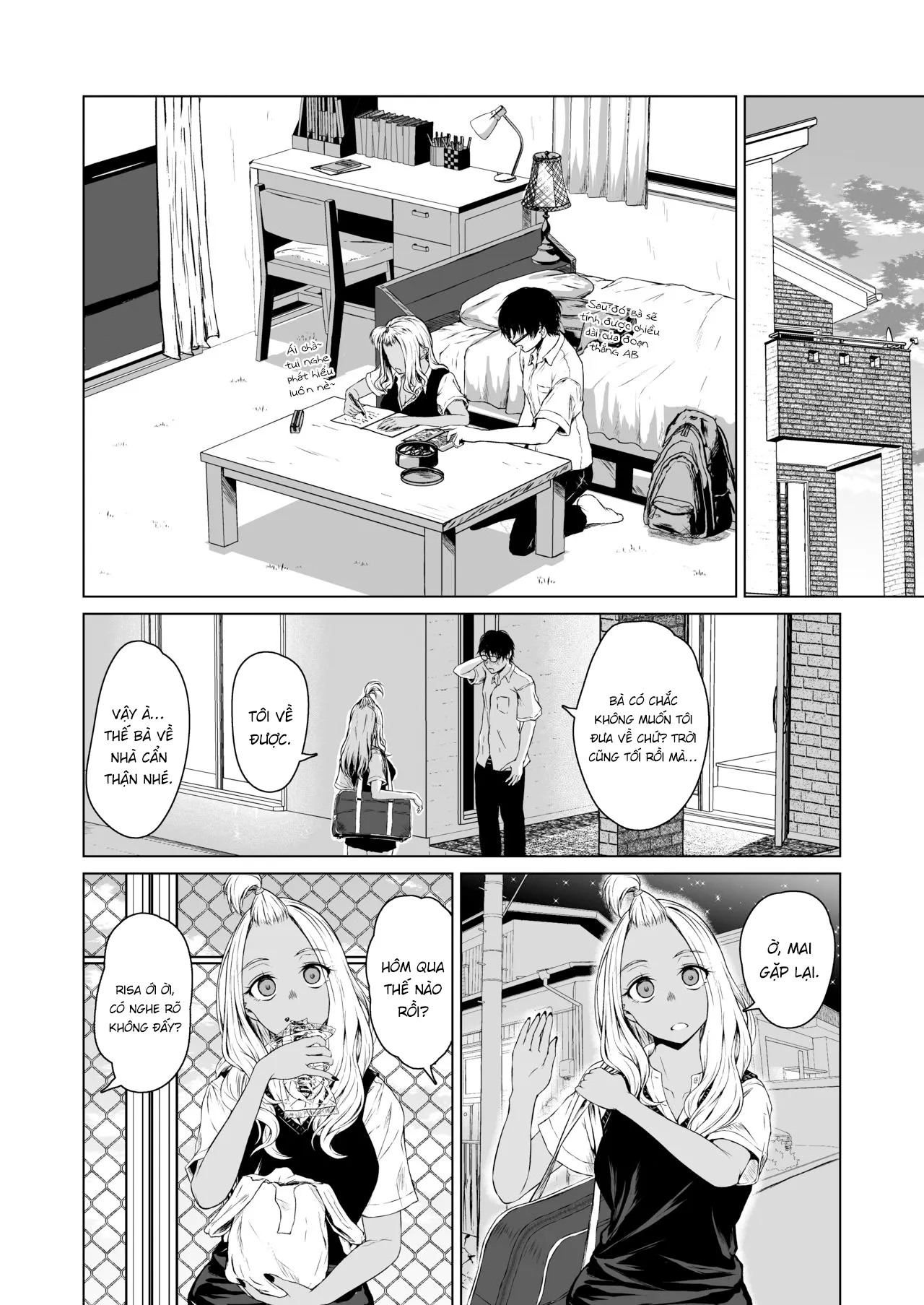 HentaiVN.net - Ảnh 12 - Một tuần dài tìm hiểu nhau của cô nàng gyaru và anh chàng nhát gái [A Week-Long Relation Between a Gyaru and an Introvert; Gal to Inkya no Kousai Shuukan.] - Chap 1