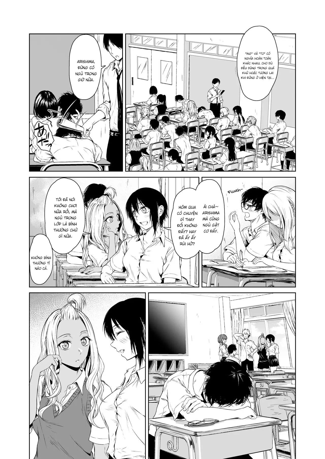 HentaiVN.net - Ảnh 21 - Một tuần dài tìm hiểu nhau của cô nàng gyaru và anh chàng nhát gái [A Week-Long Relation Between a Gyaru and an Introvert; Gal to Inkya no Kousai Shuukan.] - Chap 1