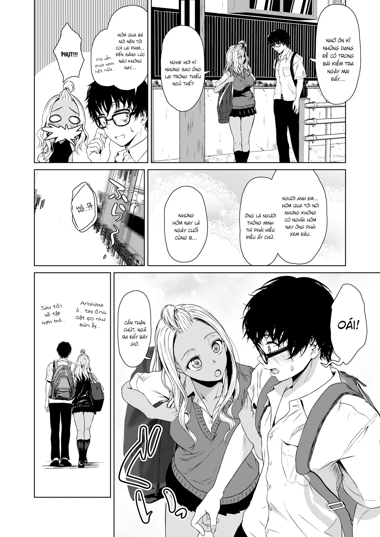 HentaiVN.net - Ảnh 22 - Một tuần dài tìm hiểu nhau của cô nàng gyaru và anh chàng nhát gái [A Week-Long Relation Between a Gyaru and an Introvert; Gal to Inkya no Kousai Shuukan.] - Chap 1