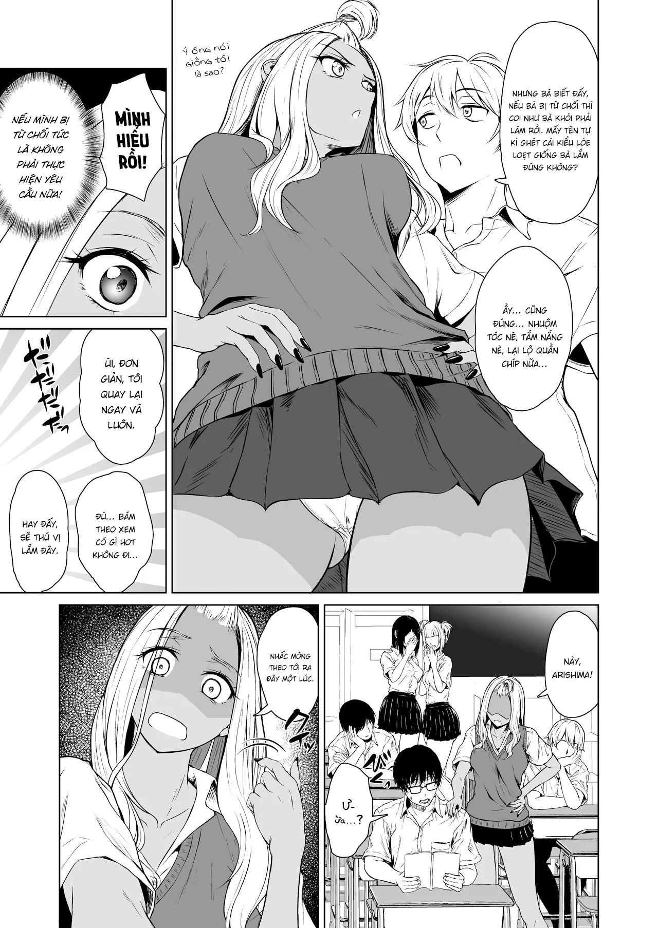 HentaiVN.net - Ảnh 8 - Một tuần dài tìm hiểu nhau của cô nàng gyaru và anh chàng nhát gái [A Week-Long Relation Between a Gyaru and an Introvert; Gal to Inkya no Kousai Shuukan.] - Chap 1