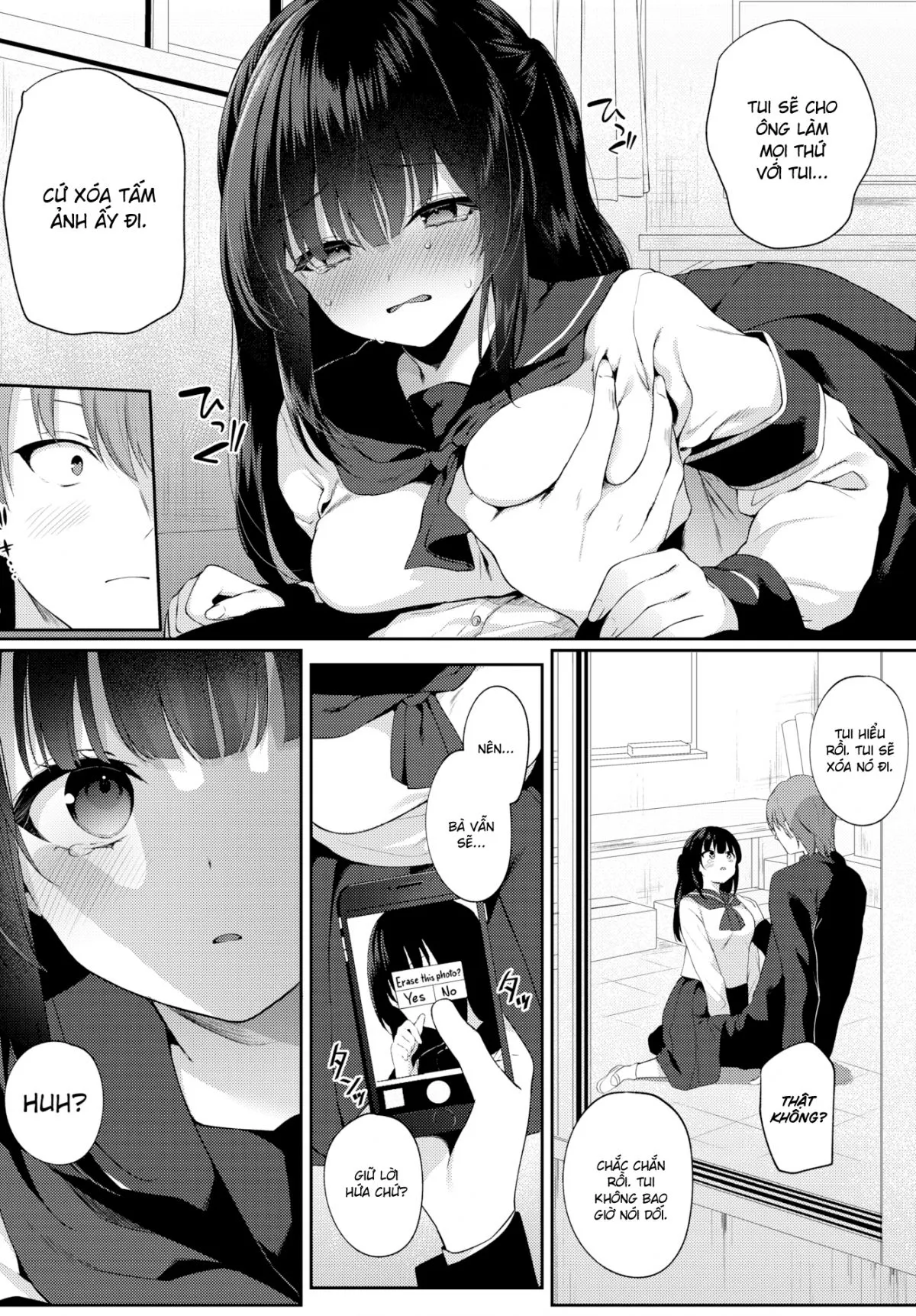 HentaiVN.net - Ảnh 4 - Điều Gì Nằm Giữa Hai Màu Đen & Trắng? - Chap 1
