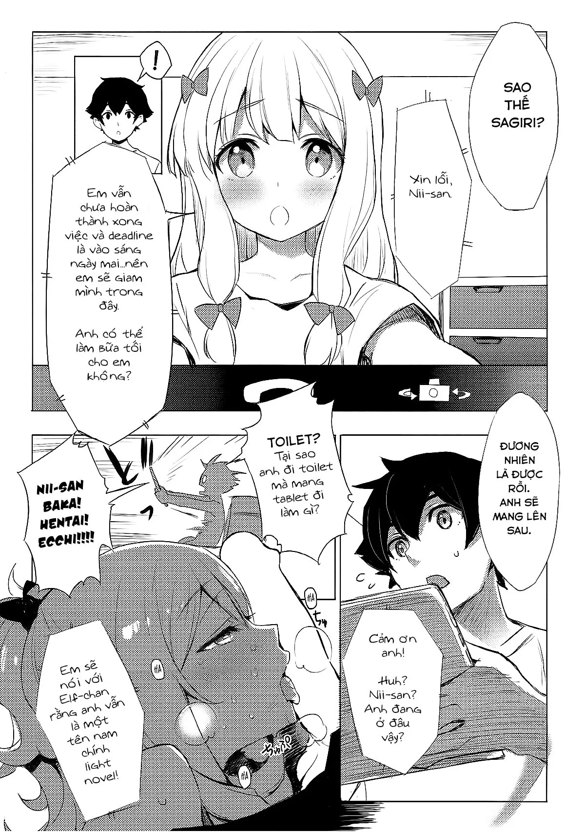 HentaiVN.net - Ảnh 12 - Elven Sanctuary (Eromanga Sensei) - Chap 1