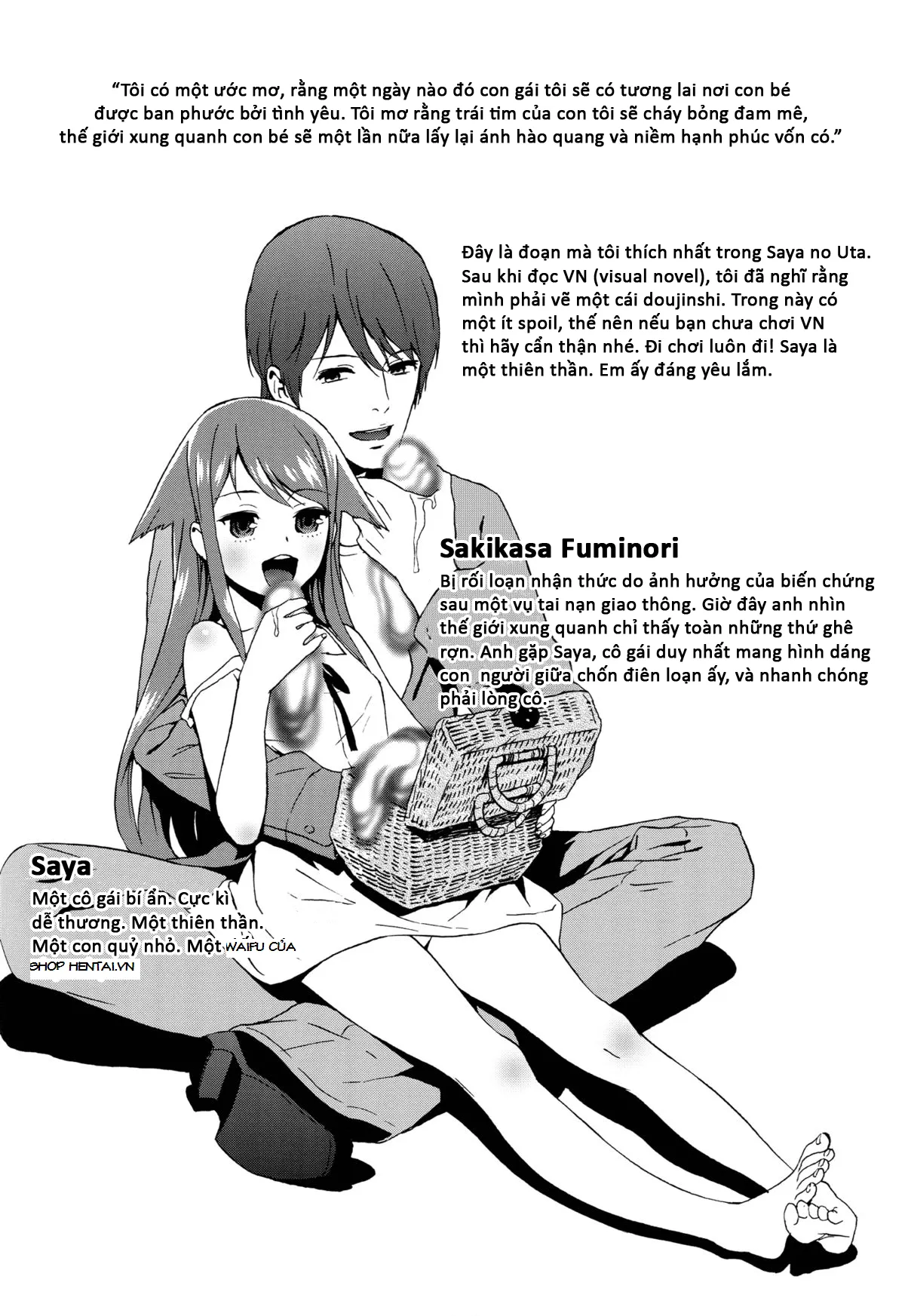 HentaiVN.net - Ảnh 3 - Mừng Anh Về Nhà (Saya No Uta) [Okaerinasai (Saya No Uta)] - Chap 1