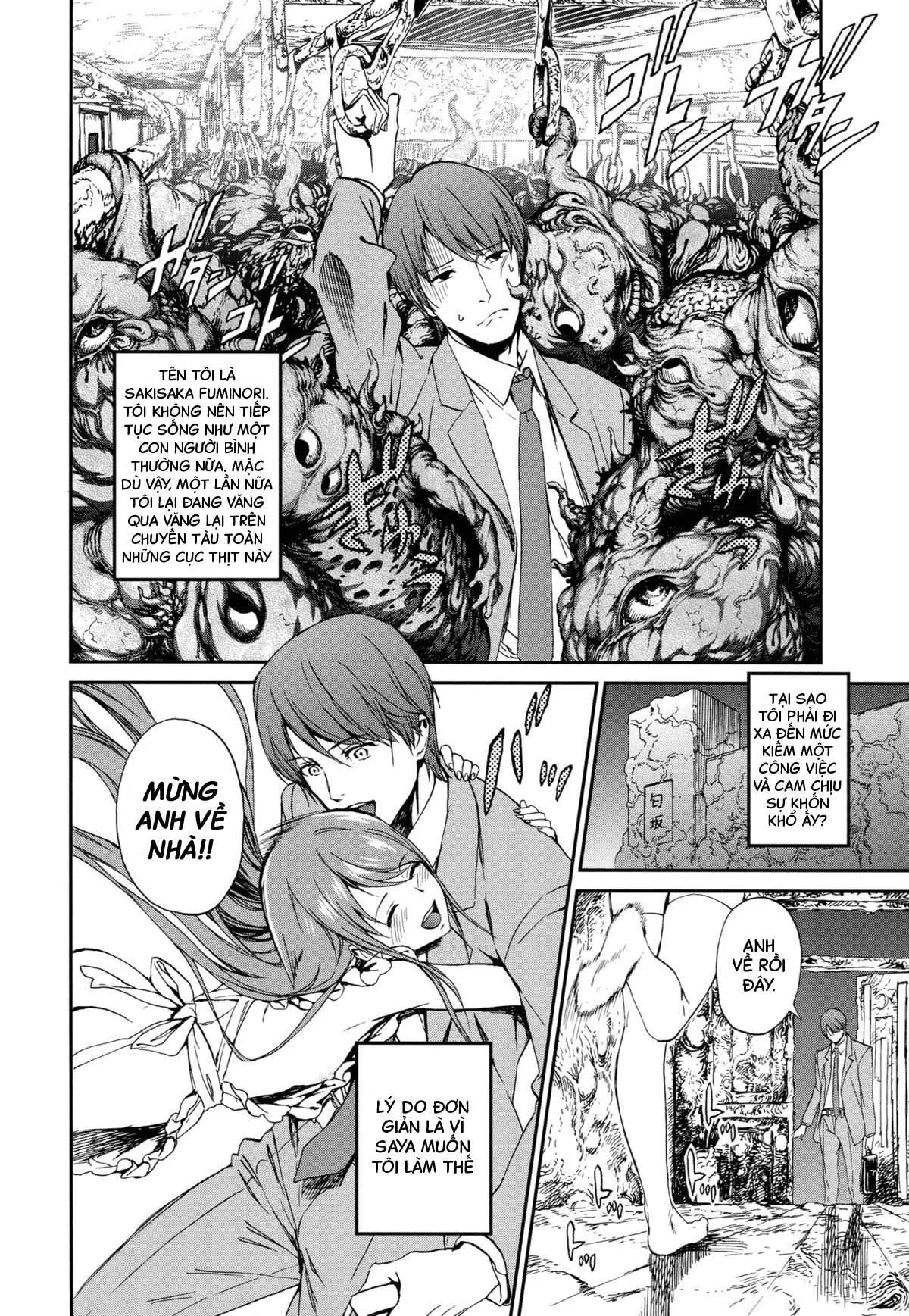 HentaiVN.net - Ảnh 5 - Mừng Anh Về Nhà (Saya No Uta) [Okaerinasai (Saya No Uta)] - Chap 1