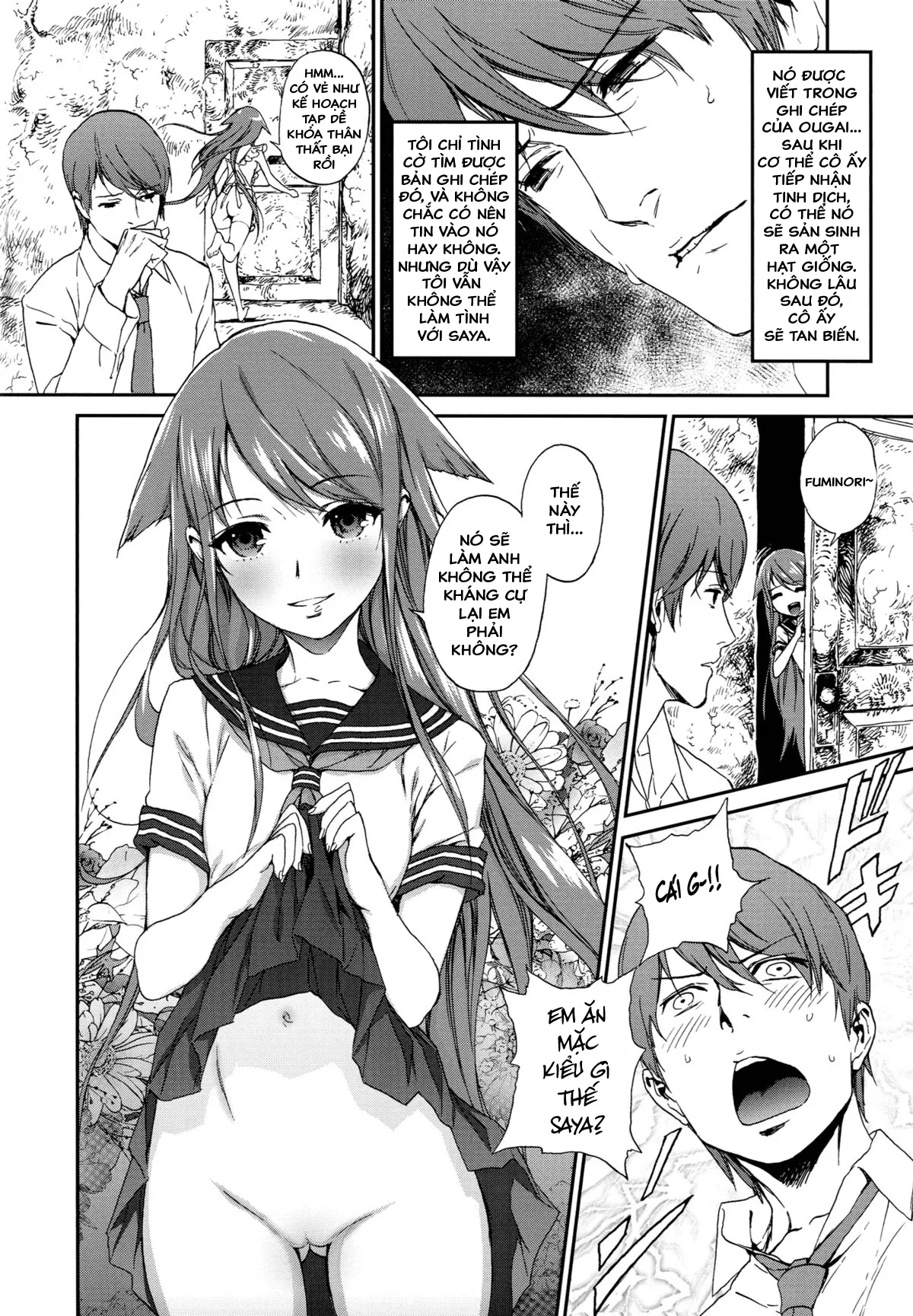 HentaiVN.net - Ảnh 7 - Mừng Anh Về Nhà (Saya No Uta) [Okaerinasai (Saya No Uta)] - Chap 1