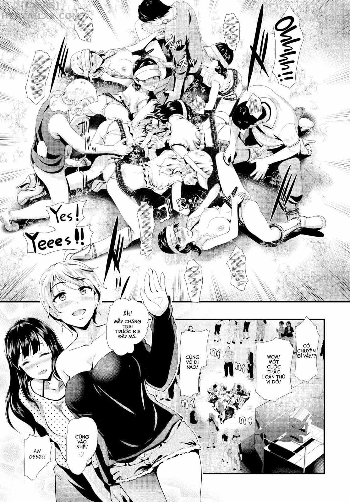 HentaiVN.net - Ảnh 18 - Let's All Cum Together! Tender Meat Festival! - Chap 1