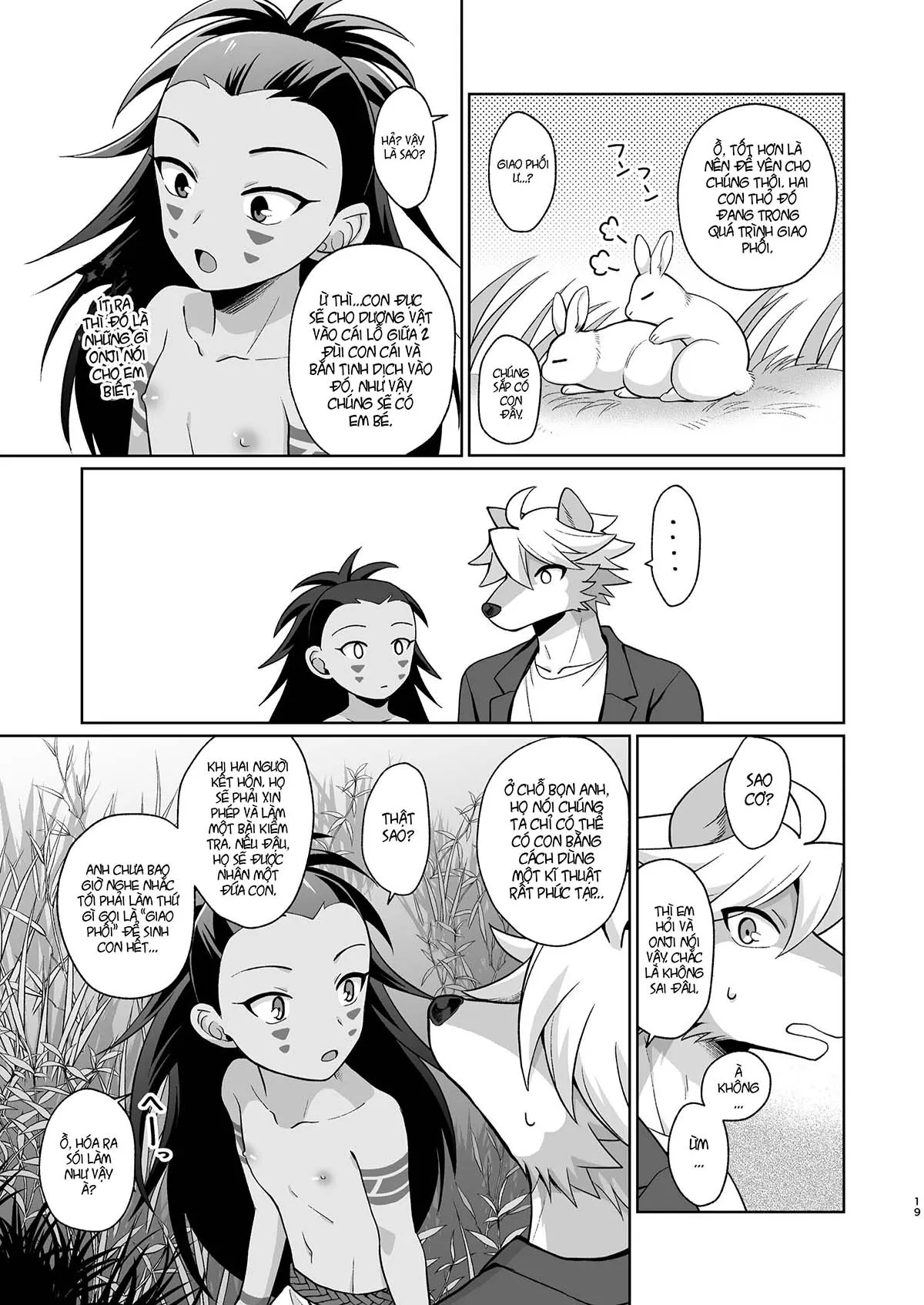 HentaiVN.net - Ảnh 19 - Sự ghép đôi giữa người và sói [Hito no tsugai, kemono no tsugai] - Chap 1