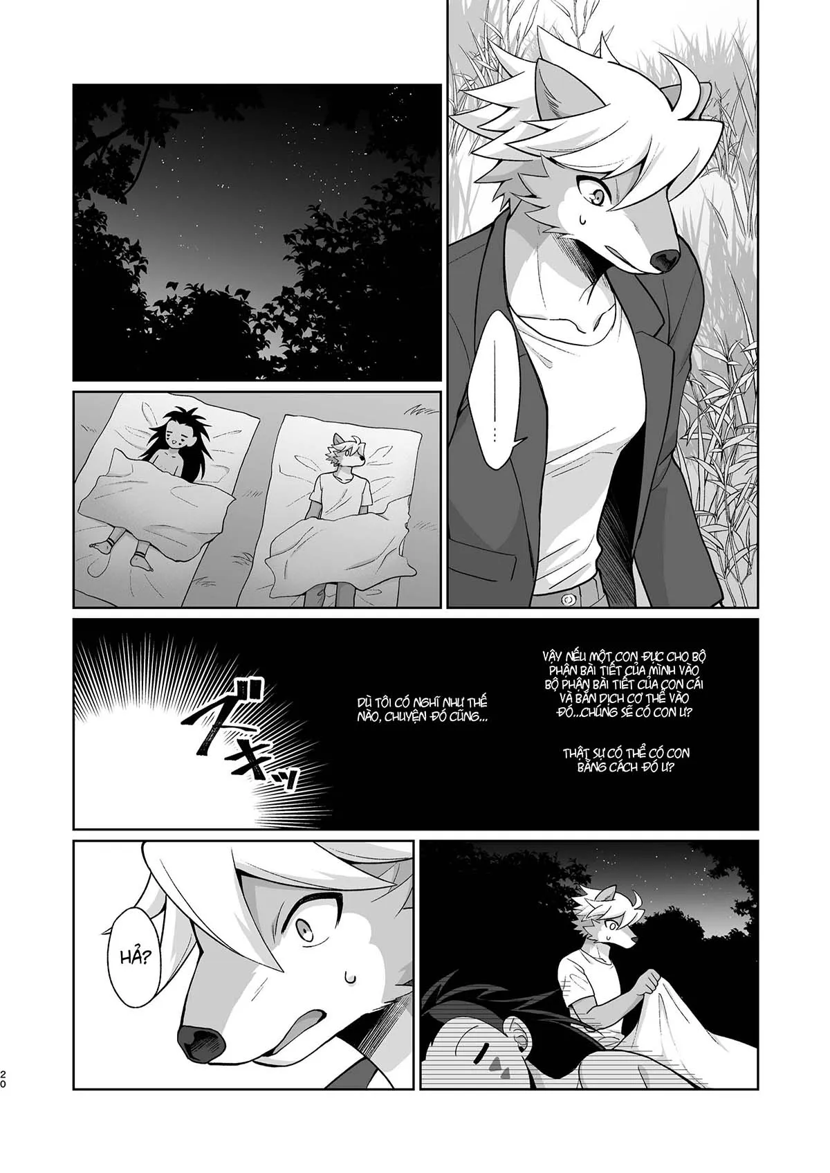 HentaiVN.net - Ảnh 20 - Sự ghép đôi giữa người và sói [Hito no tsugai, kemono no tsugai] - Chap 1