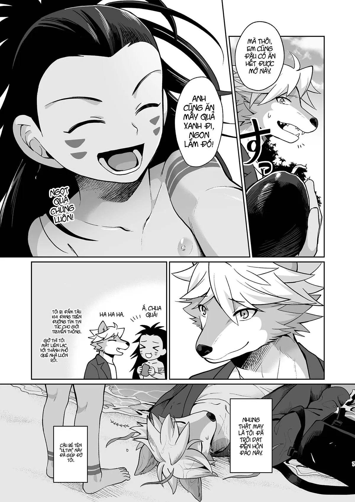 HentaiVN.net - Ảnh 7 - Sự ghép đôi giữa người và sói [Hito no tsugai, kemono no tsugai] - Chap 1