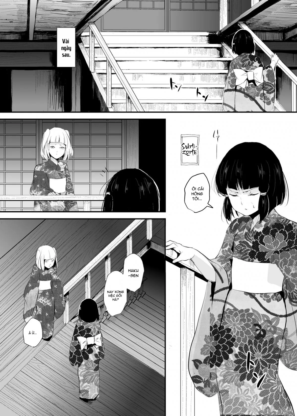 HentaiVN.net - Ảnh 12 - Hakusen to Sumizome Kaidan Shitagaku Jouji - Chap 1