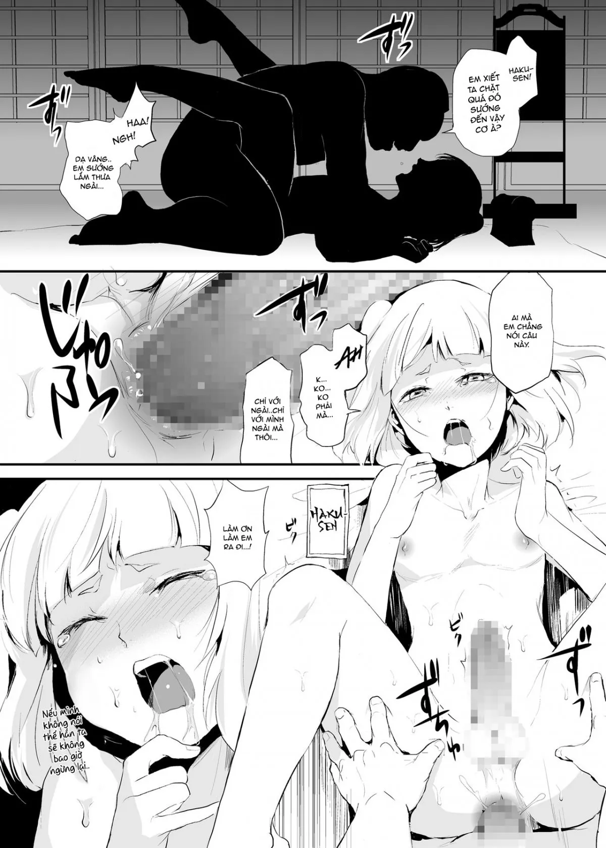 HentaiVN.net - Ảnh 5 - Hakusen to Sumizome Kaidan Shitagaku Jouji - Chap 1