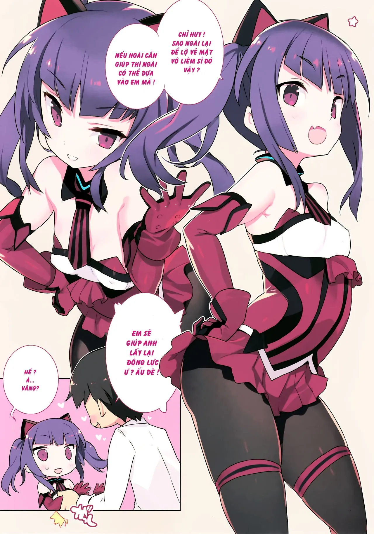 HentaiVN.net - Ảnh 4 - Ánh Hào Quang Của Bé Mèo [Noblesse Oblige (Alice Gear Aegis)] - Chap 1