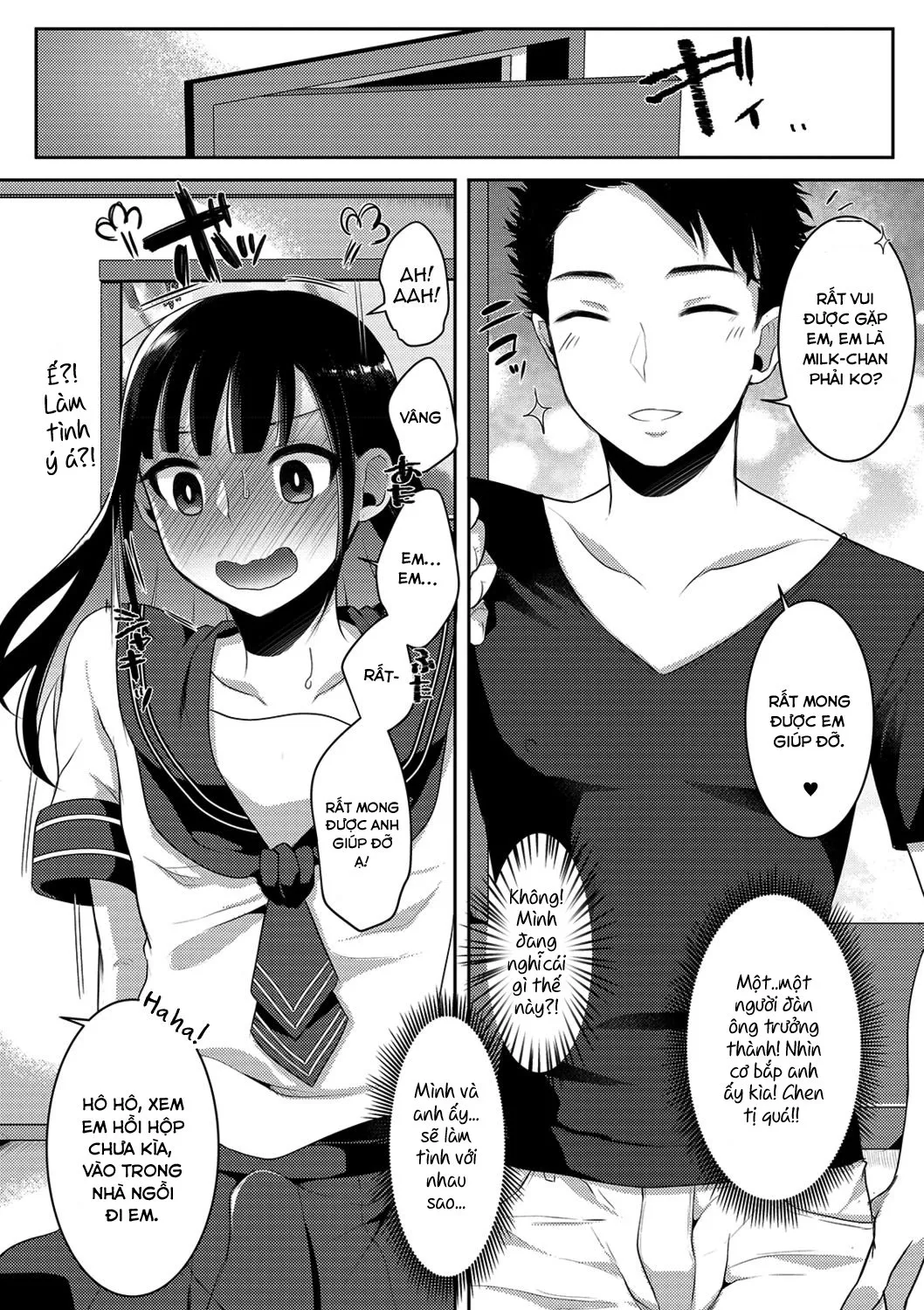 HentaiVN.net - Ảnh 3 - Otokonoko OnaCluTen de Doki Doki Hatsu Shukkin - Chap 1