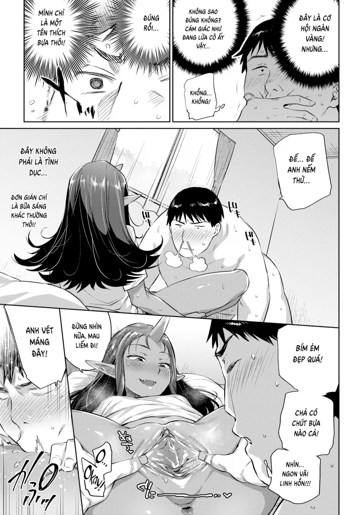 HentaiVN.net - Ảnh 7 - Sweating man and Akaname-san - Chap 1