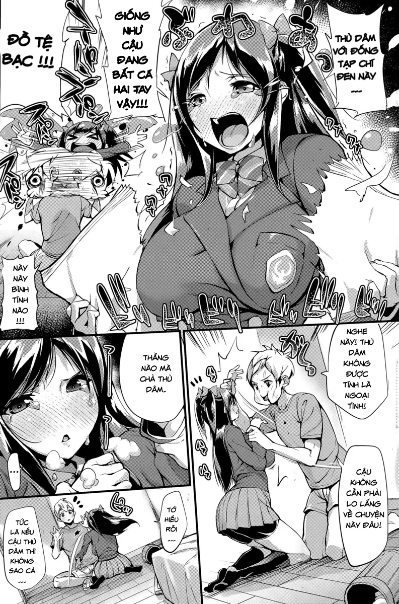 HentaiVN.net - Ảnh 3 - Bạn gái không cho tôi thủ dâm [Yakimochi Lingerie] - Chap 1