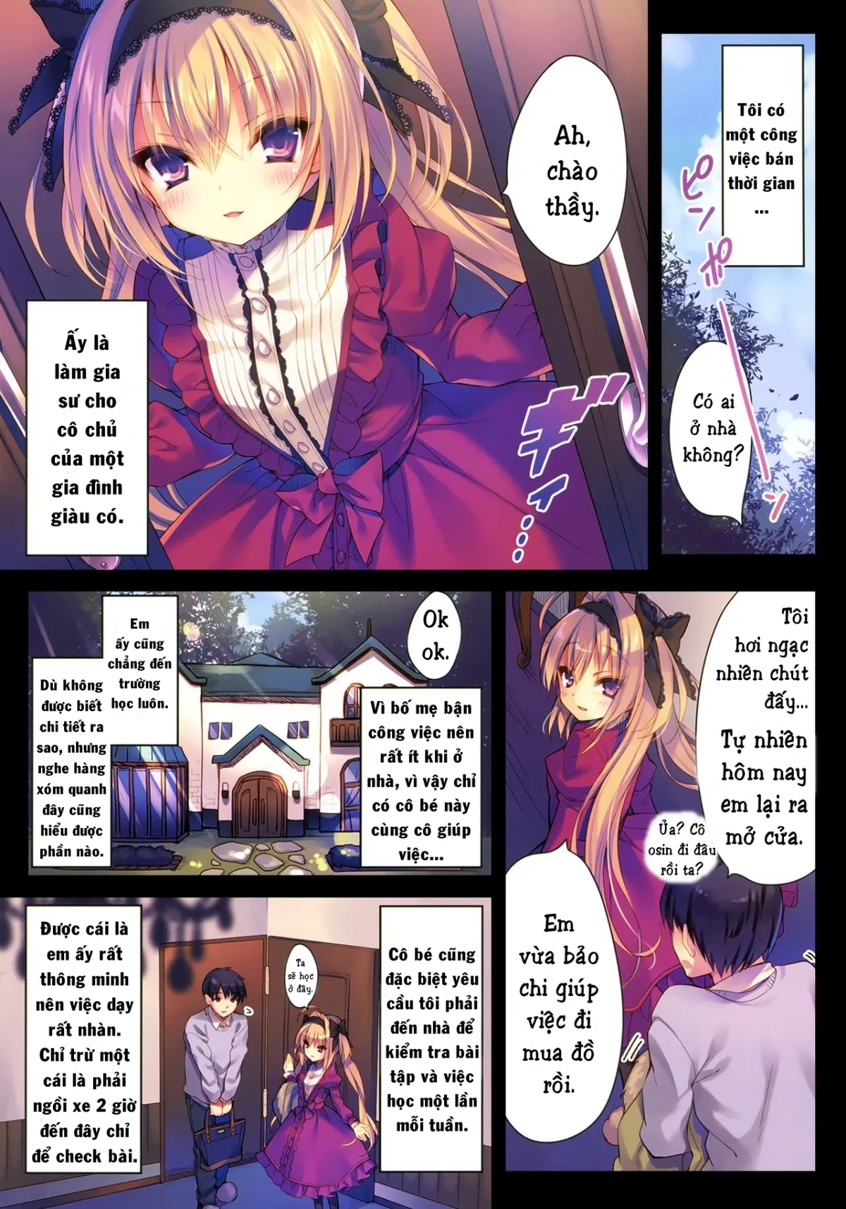 HentaiVN.net - Ảnh 4 - Watashi no Omocha ni Narinasai [Become My Manservant] - Chap 1