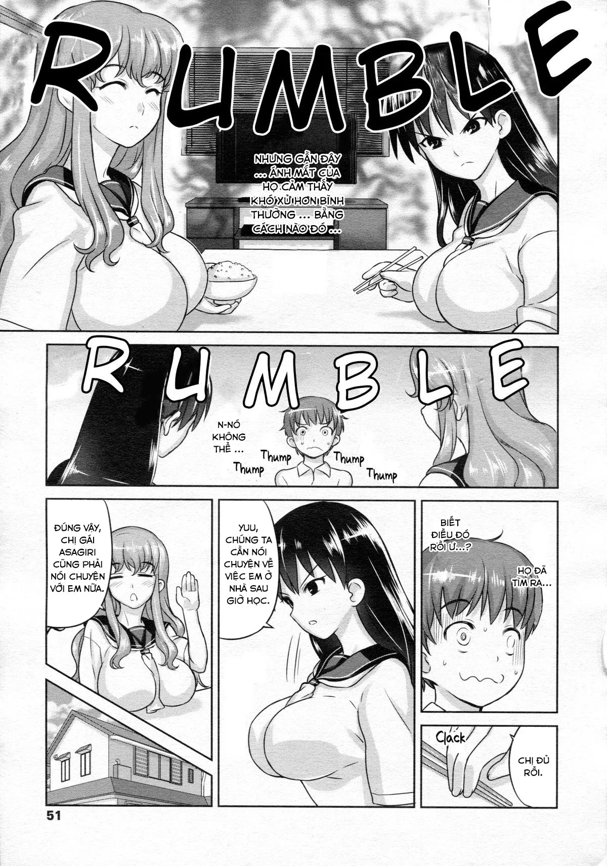 HentaiVN.net - Ảnh 3 - Together With My Sisters [Oneechan to Issyo] - Chap 1