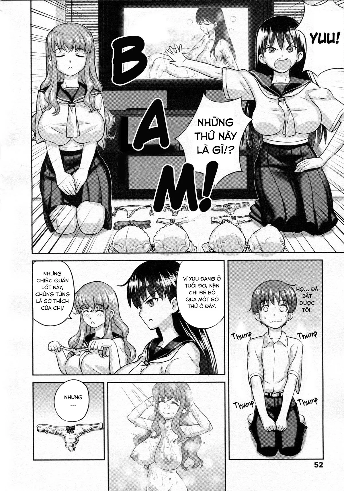 HentaiVN.net - Ảnh 4 - Together With My Sisters [Oneechan to Issyo] - Chap 1