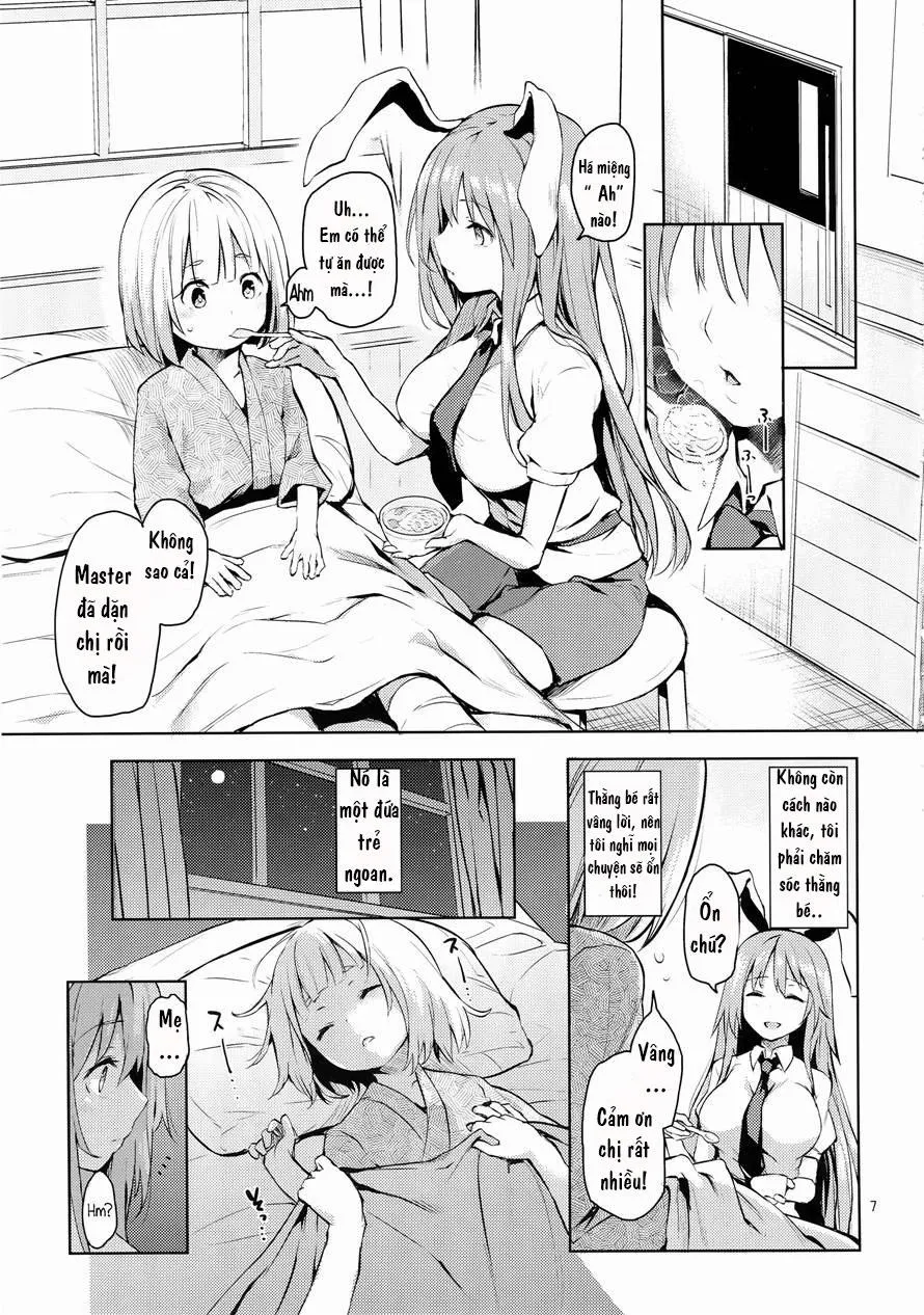 HentaiVN.net - Ảnh 5 - Let Me Suck On Them, Udonge-Mama! (Touhou) - Chap 1