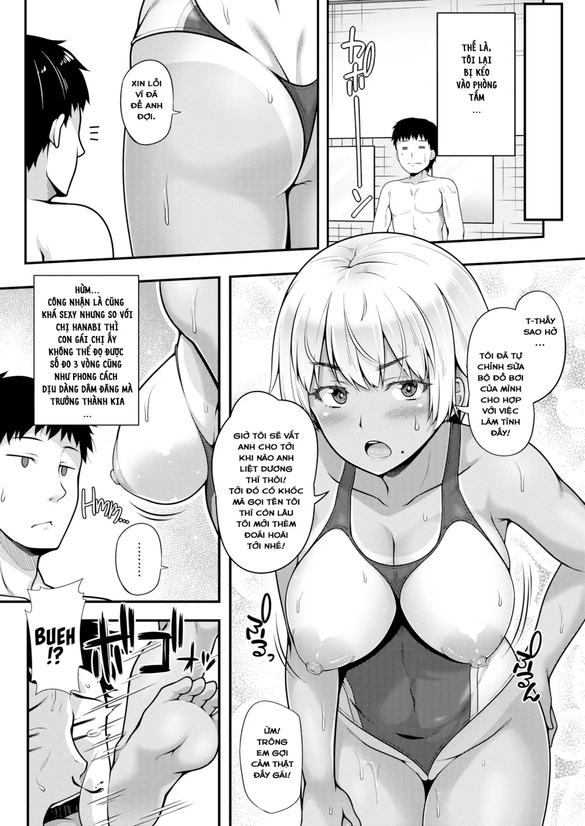 HentaiVN.net - Ảnh 5 - Ý Trời Cho Em Được Tắm Với Anh! [Naughty Bath Matsuri-chan] - Chap 1