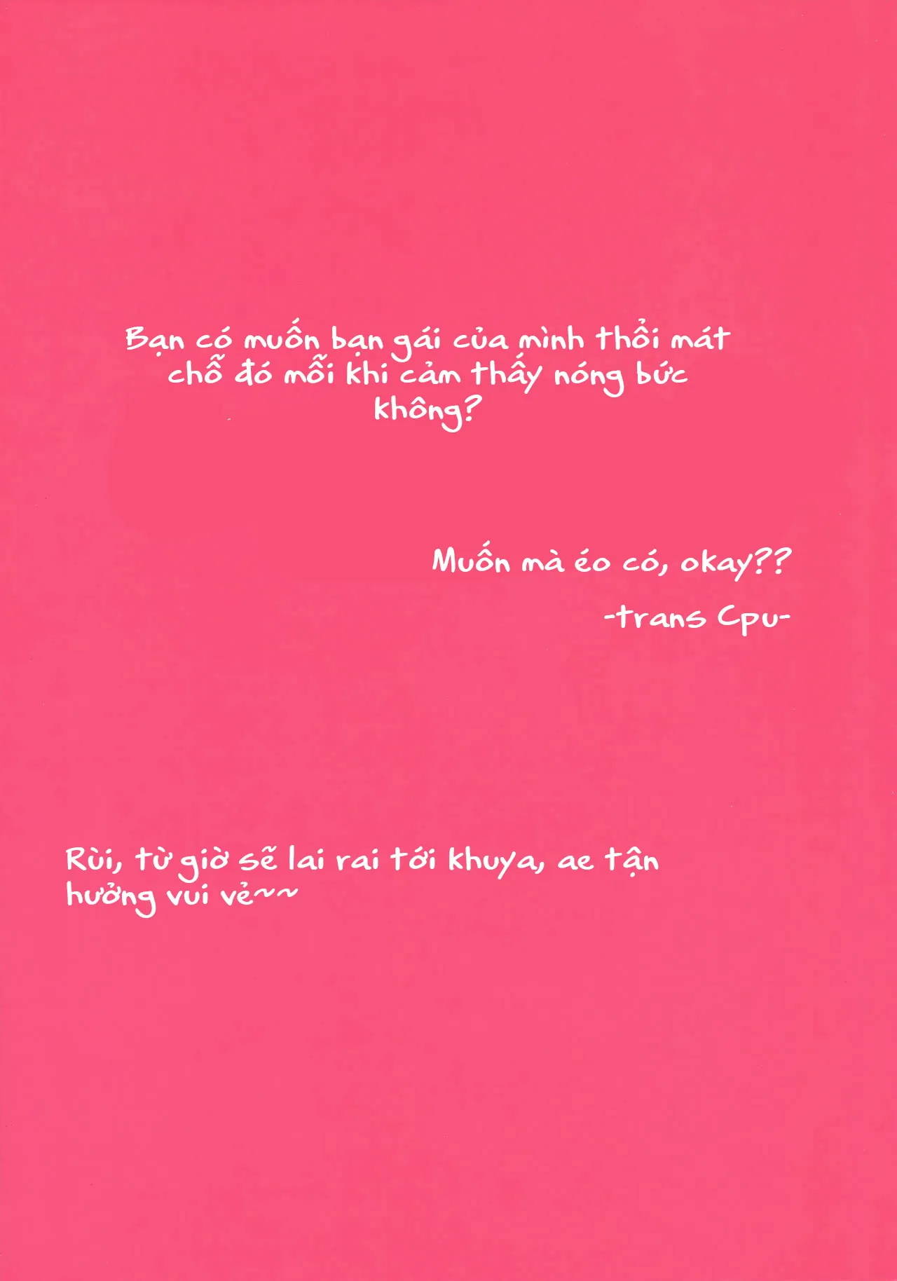 HentaiVN.net - Ảnh 24 - Chikyuu ga Achuachu dakara Kanojo ga Chintama o Fuufuu Shite Kureru Hon [Full color, Uncen] [It's So Hot That My Girlfriend Has To Blow Me Down] - Chap 1