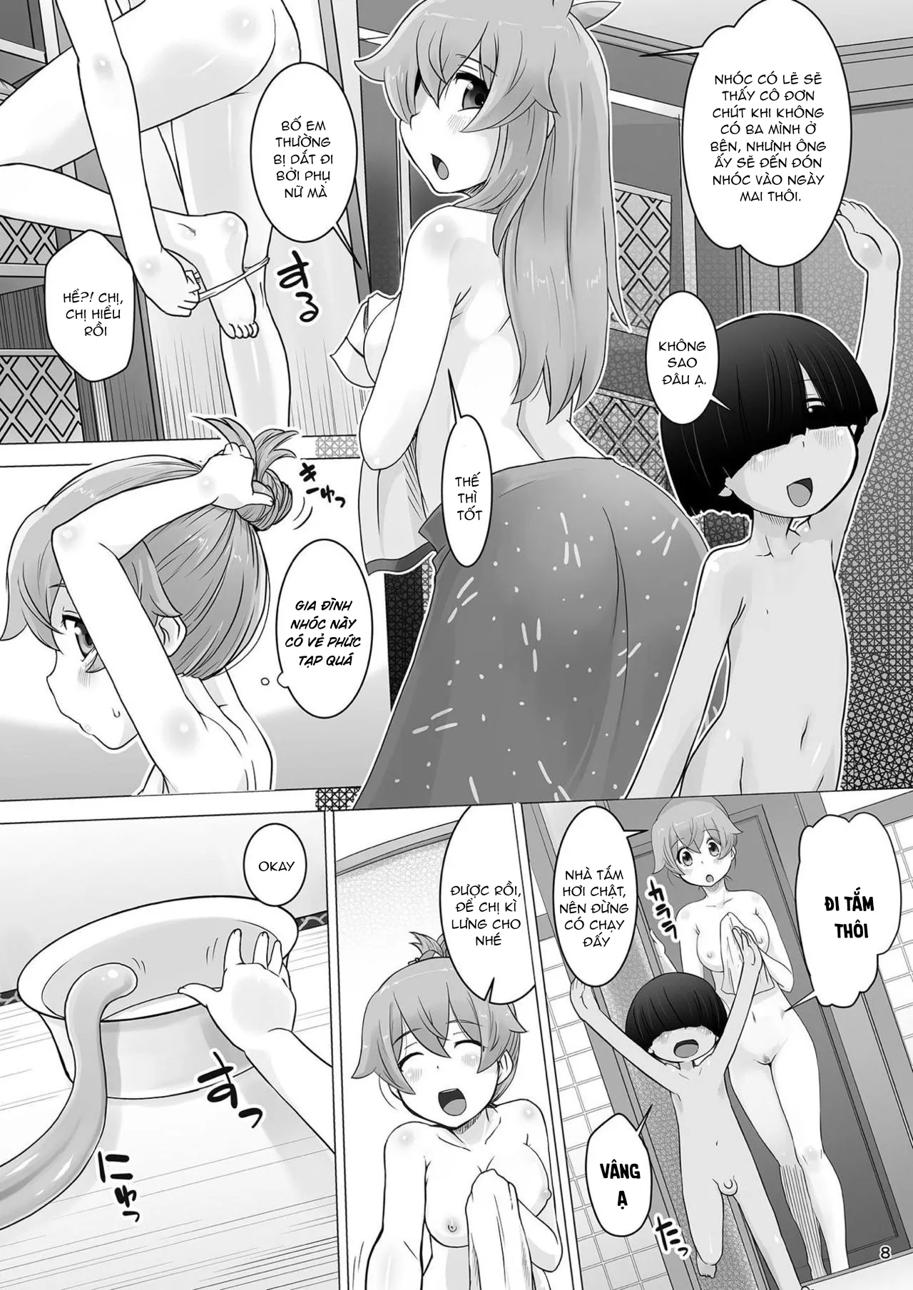 HentaiVN.net - Ảnh 5 - Chơi nhau trong bồn tắm [おふろでごはん;Food in the Bath] - Chap 1