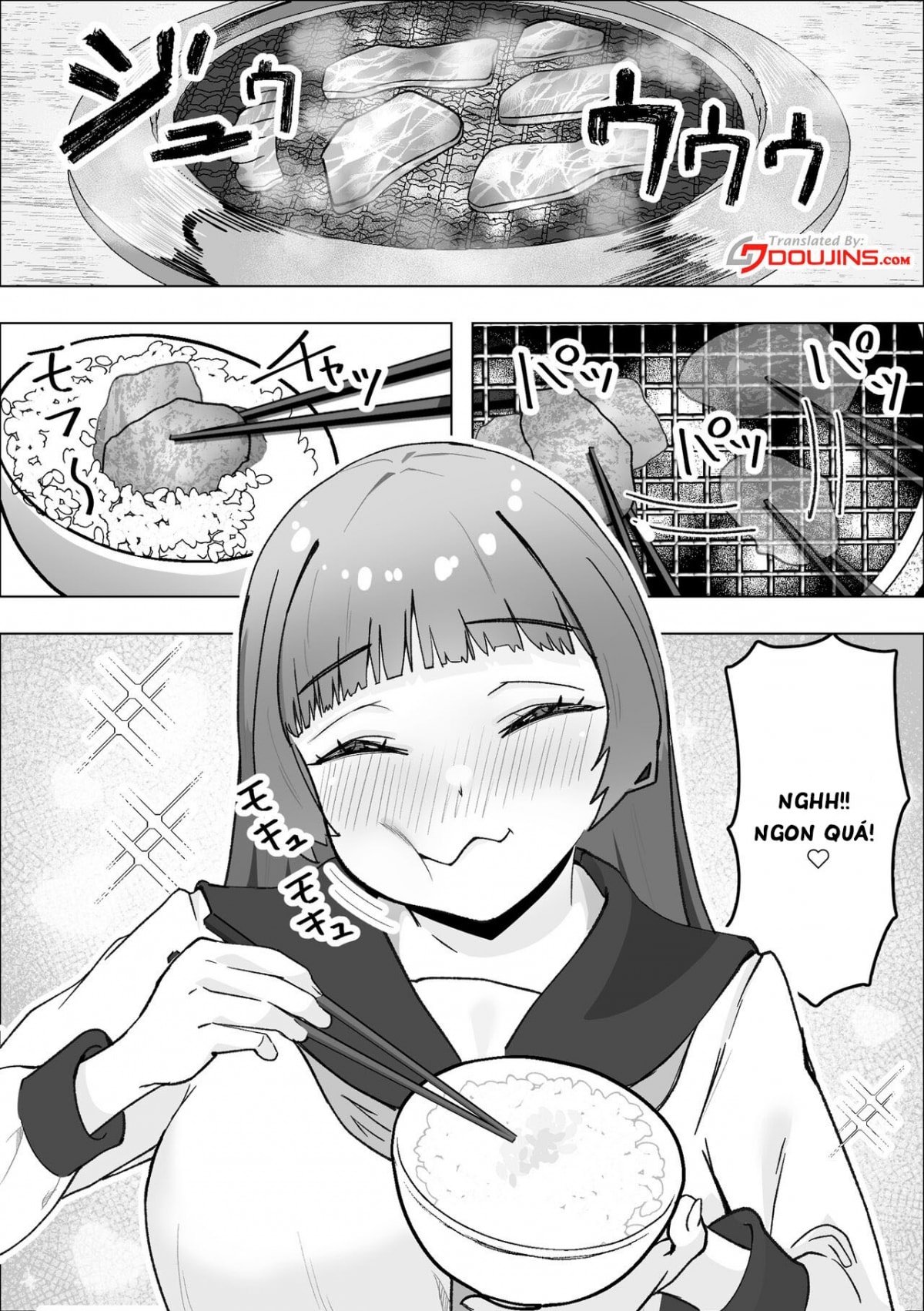 HentaiVN.net - Ảnh 5 - Tabe Gal -Muchimuchi Tennen Gal wa Papakatsu Shimasu- [Tabe Girl -A Chubby Airheaded Girl Becomes a Sugar Baby-] - Chap 1