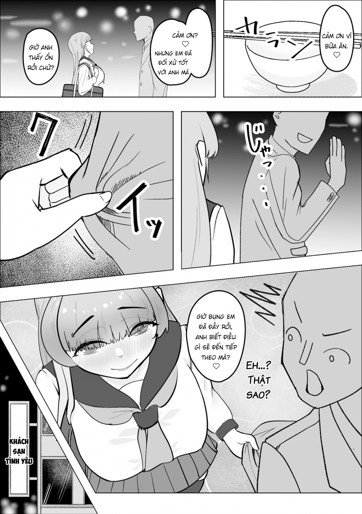 HentaiVN.net - Ảnh 8 - Tabe Gal -Muchimuchi Tennen Gal wa Papakatsu Shimasu- [Tabe Girl -A Chubby Airheaded Girl Becomes a Sugar Baby-] - Chap 1