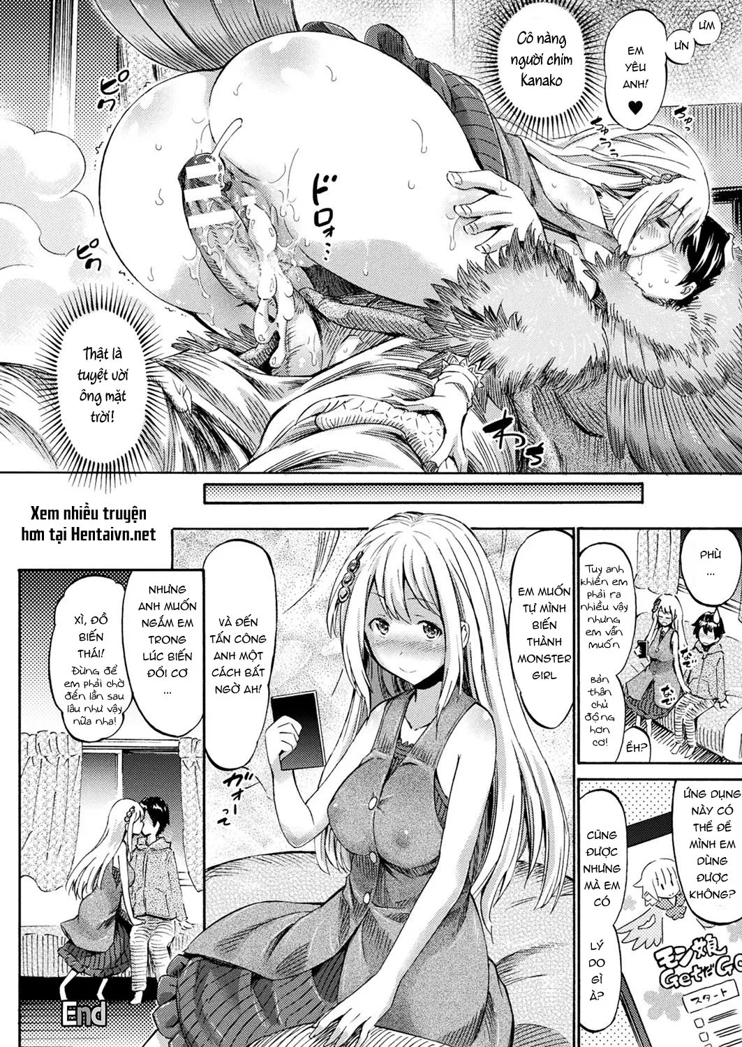 HentaiVN.net - Ảnh 23 - Happy Harpy [Cô nàng người chim xinh đẹp] - Chap 1