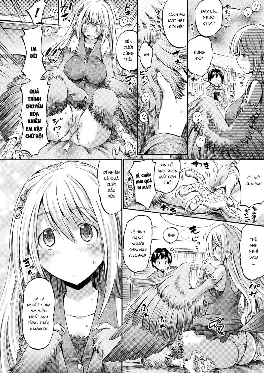 HentaiVN.net - Ảnh 7 - Happy Harpy [Cô nàng người chim xinh đẹp] - Chap 1