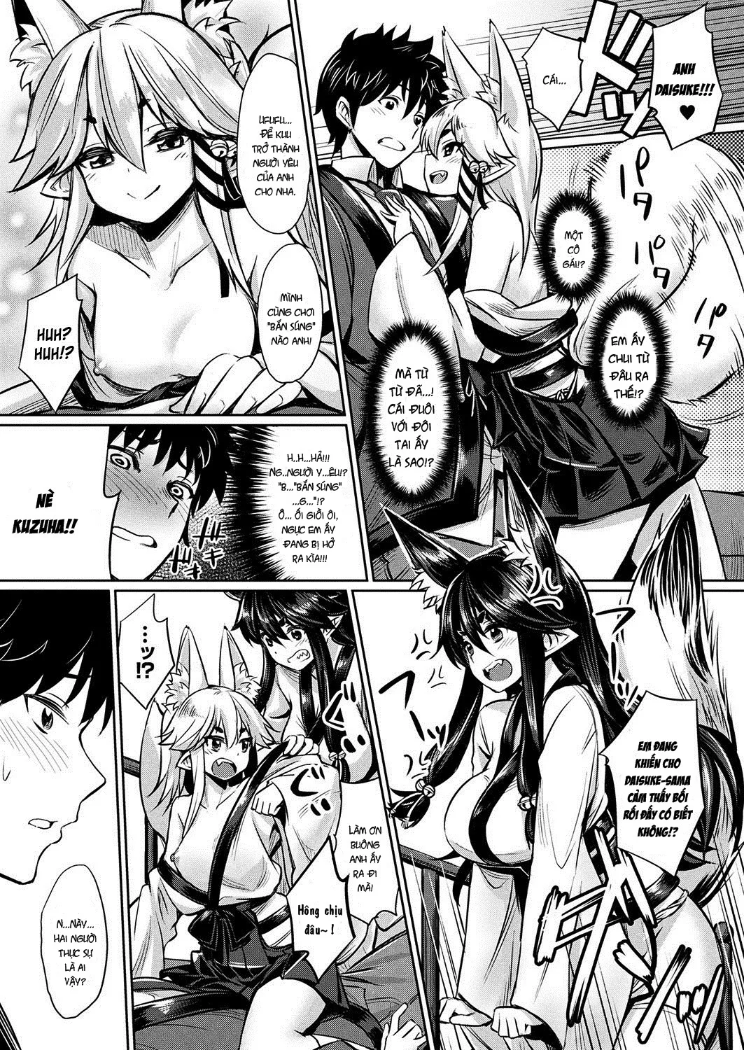 HentaiVN.net - Ảnh 5 - Kamisama Kara no Okurimono ~Kitsunekko Shimai to Kozukuri Ecchi~ [神様からの贈り物～狐っ娘姉妹と子作りエッチ～ (コミックアンリアル 2017年10月号 Vol.69) - Món quà tuyệt vời từ Kami-sama] - Chap 1
