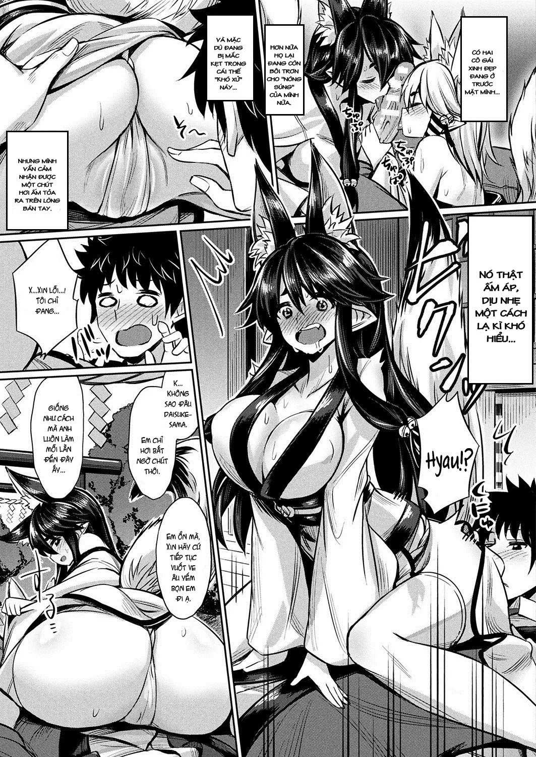HentaiVN.net - Ảnh 8 - Kamisama Kara no Okurimono ~Kitsunekko Shimai to Kozukuri Ecchi~ [神様からの贈り物～狐っ娘姉妹と子作りエッチ～ (コミックアンリアル 2017年10月号 Vol.69) - Món quà tuyệt vời từ Kami-sama] - Chap 1