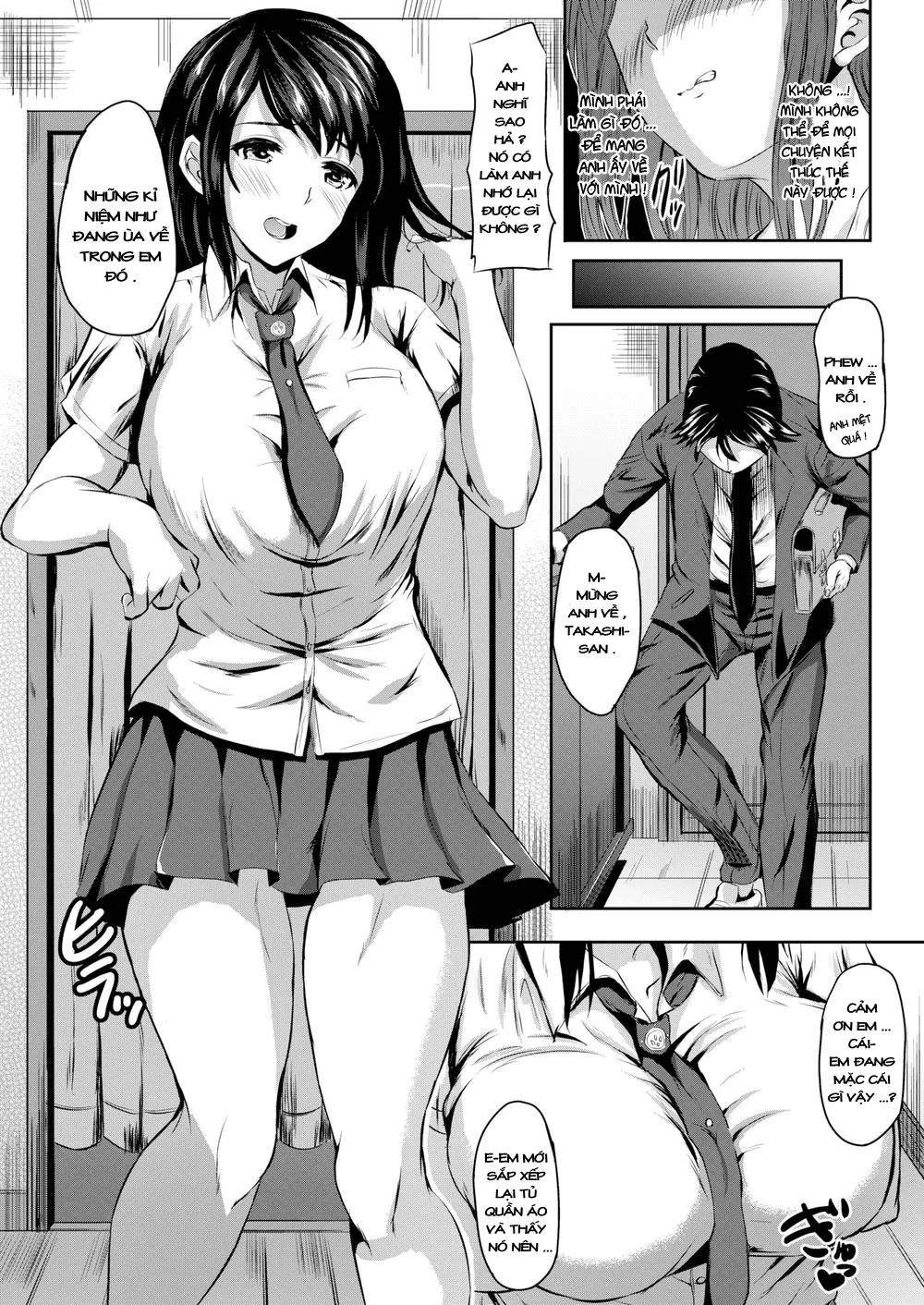 HentaiVN.net - Ảnh 4 - Nỗi lo không cần thiết của một cô vợ [A Wife’s Unnecessary Concern] - Chap 1