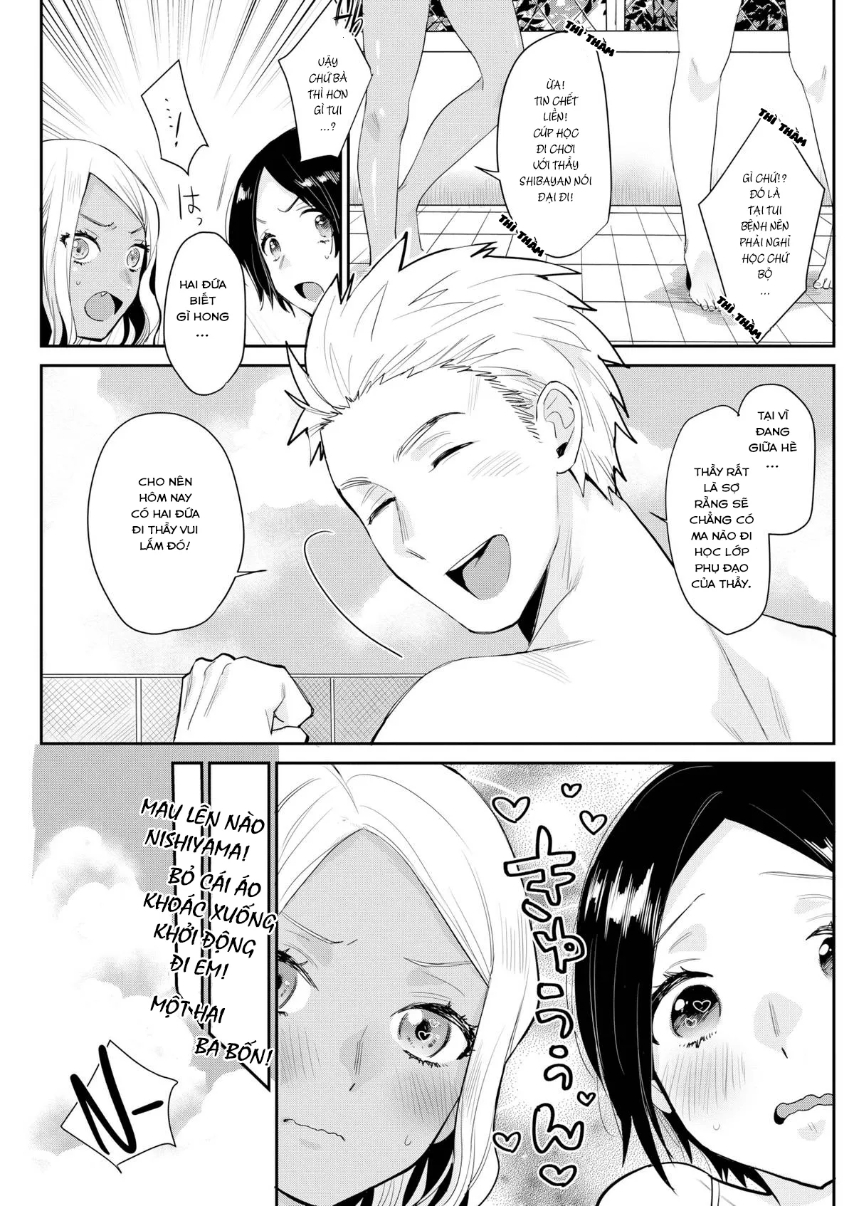 HentaiVN.net - Ảnh 4 - Đụ Thư Thái 2 Em Học Trò Mặc Đồ Bơi Nắng Cực! [Dark or Light] - Chap 1