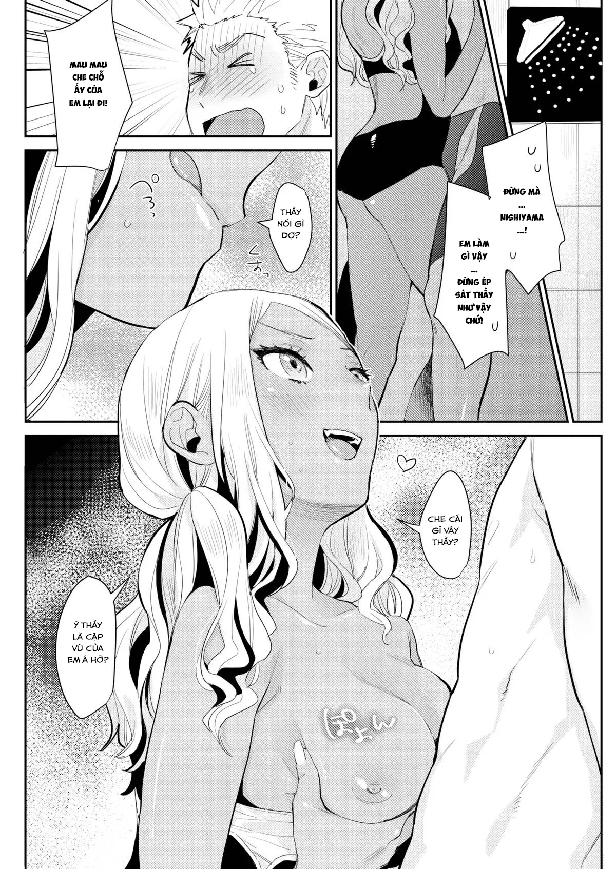 HentaiVN.net - Ảnh 6 - Đụ Thư Thái 2 Em Học Trò Mặc Đồ Bơi Nắng Cực! [Dark or Light] - Chap 1