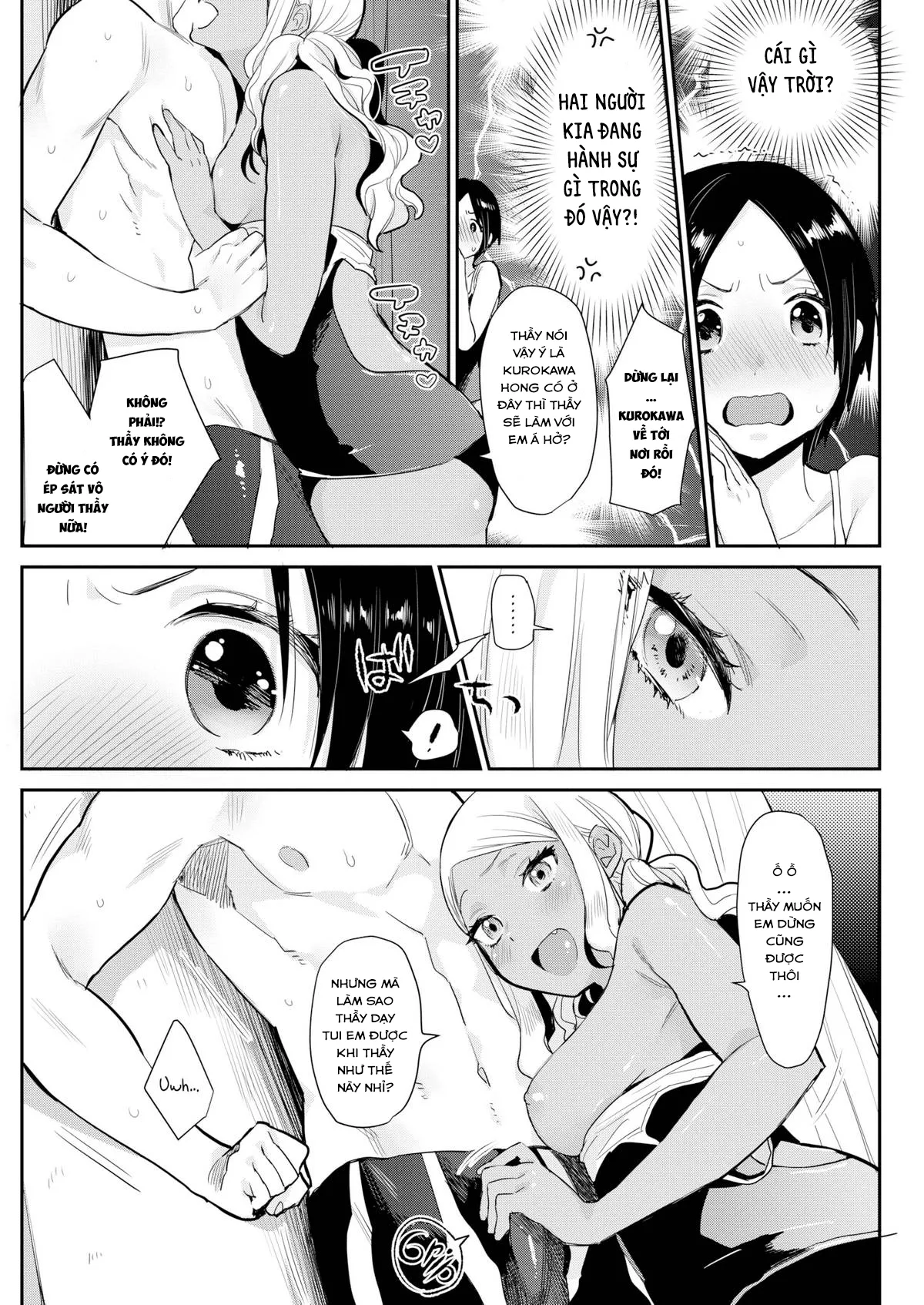 HentaiVN.net - Ảnh 7 - Đụ Thư Thái 2 Em Học Trò Mặc Đồ Bơi Nắng Cực! [Dark or Light] - Chap 1