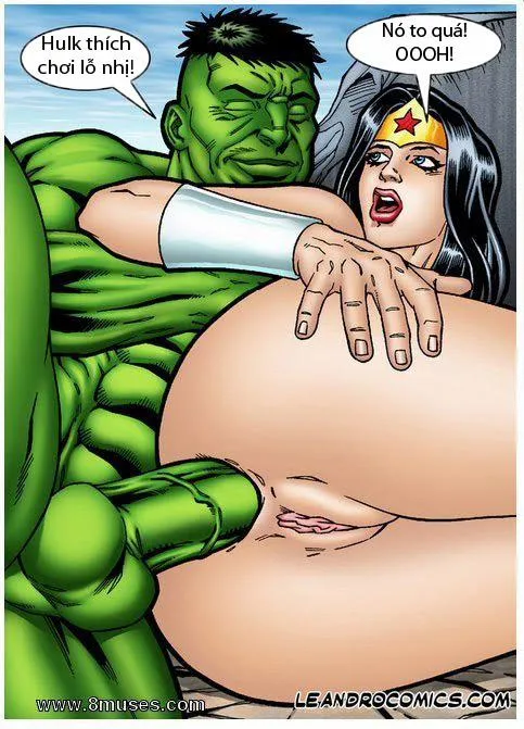 HentaiVN.net - Ảnh 18 - Hulk XXX Wonder Woman - Chap 1
