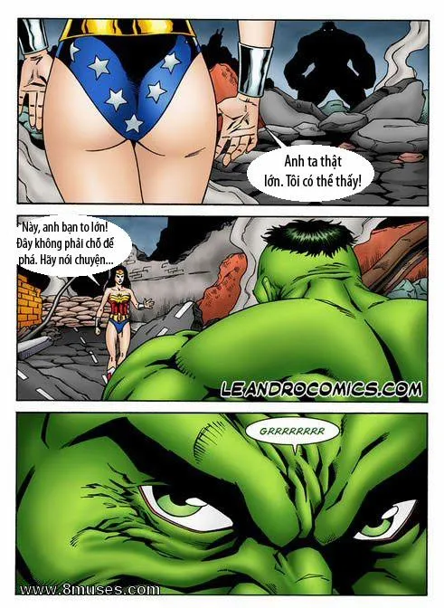 HentaiVN.net - Ảnh 5 - Hulk XXX Wonder Woman - Chap 1