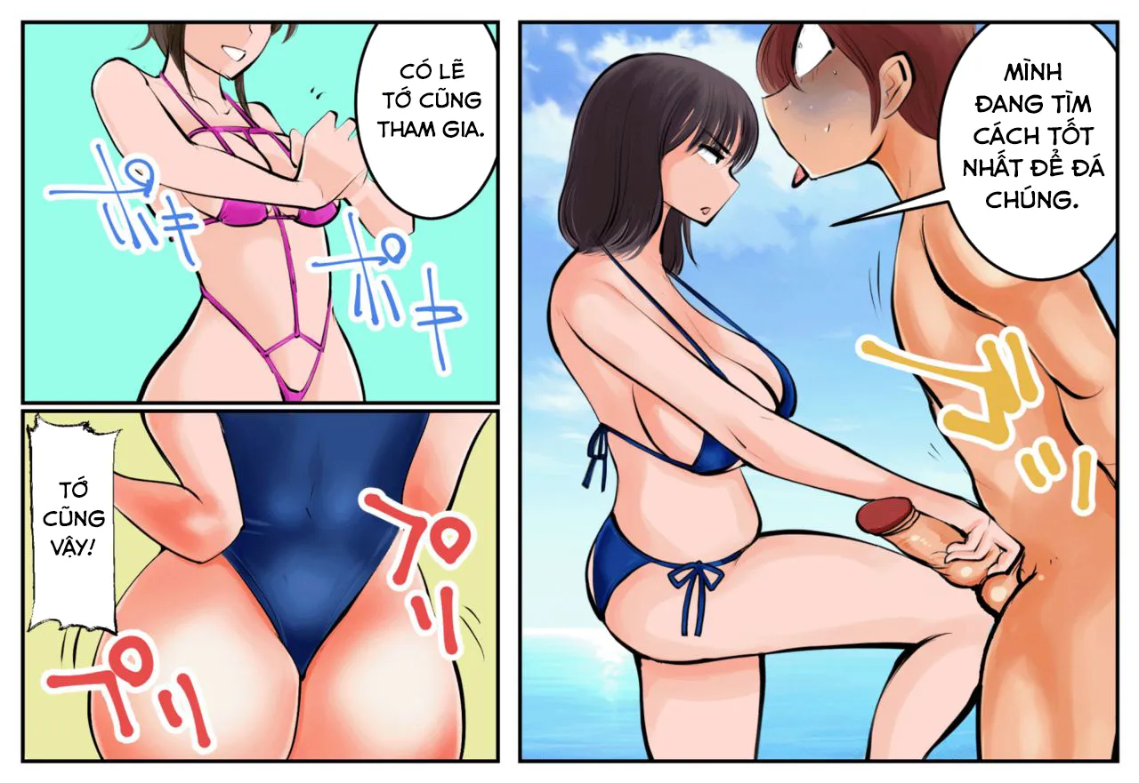 HentaiVN.net - Ảnh 9 - Kinkeri Kyosei in Beach [金蹴り・去勢㏌ビーチ] - Chap 1