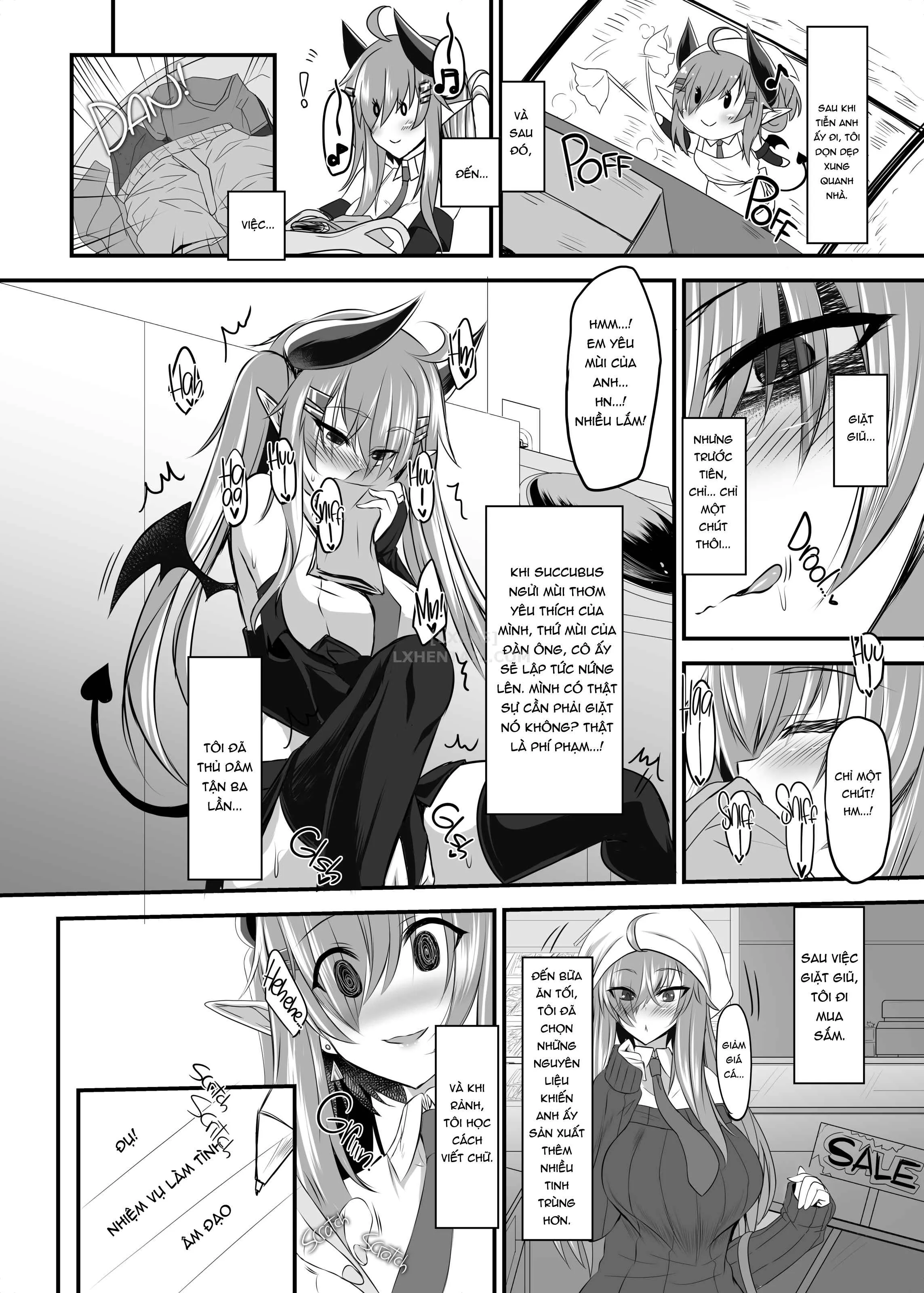 HentaiVN.net - Ảnh 15 - Life With a Succubus -Making Sweet Love to a Meaty Succubus- [COMIC1☆14] - Chap 1