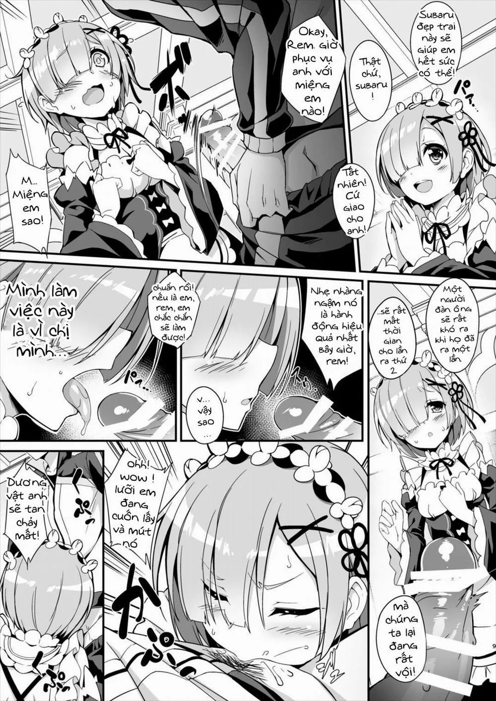 HentaiVN.net - Ảnh 10 - Rem Kara Hajimeru Okusurizukuri (Re:Zero) - Chap 1