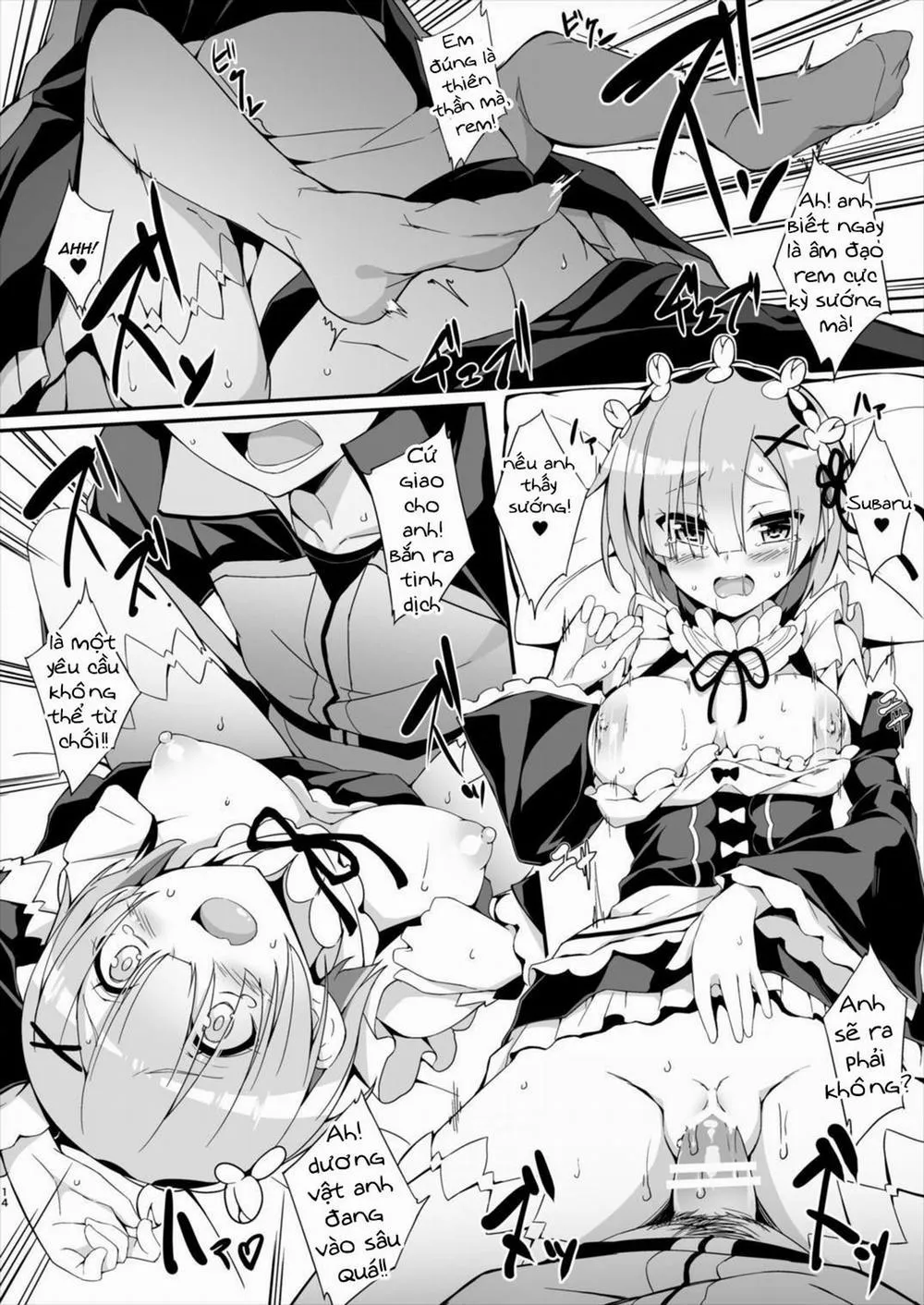 HentaiVN.net - Ảnh 15 - Rem Kara Hajimeru Okusurizukuri (Re:Zero) - Chap 1