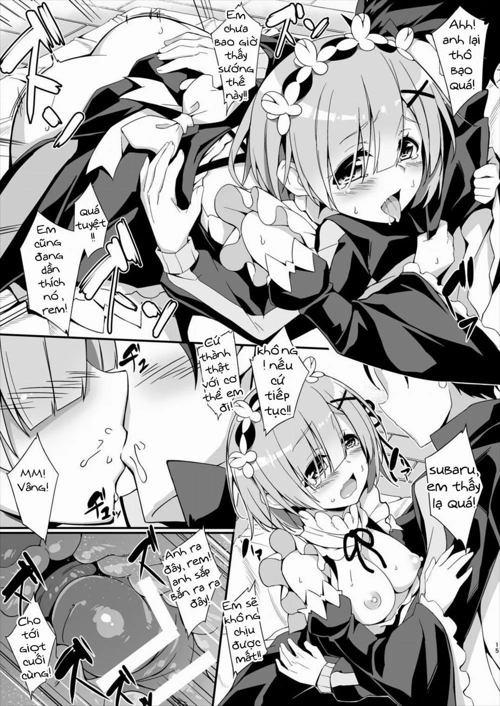 HentaiVN.net - Ảnh 16 - Rem Kara Hajimeru Okusurizukuri (Re:Zero) - Chap 1