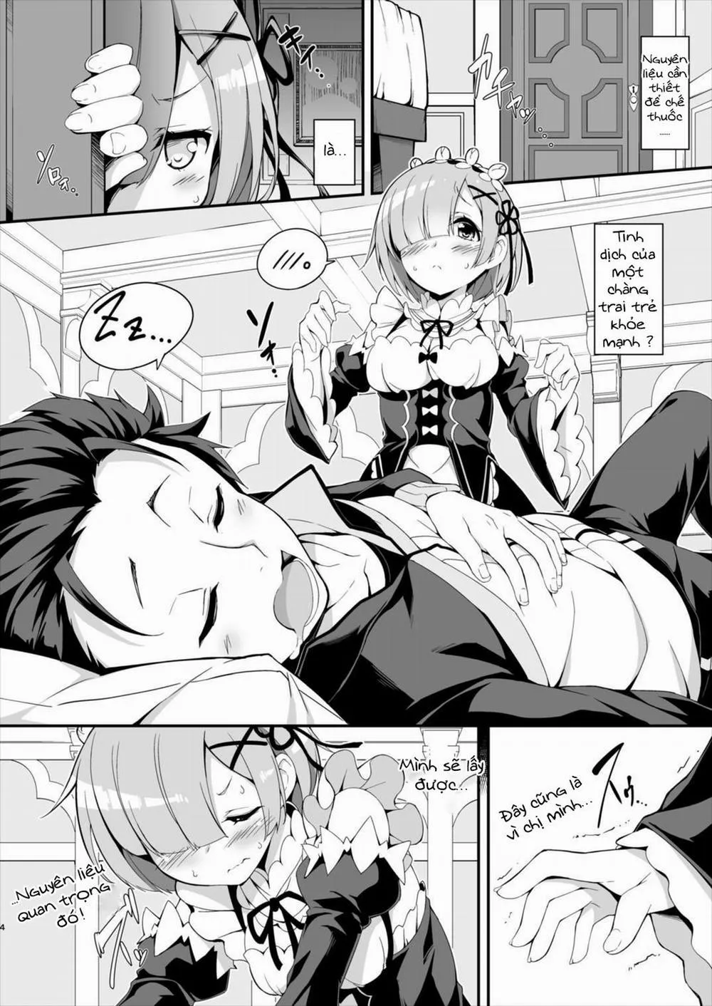HentaiVN.net - Ảnh 5 - Rem Kara Hajimeru Okusurizukuri (Re:Zero) - Chap 1