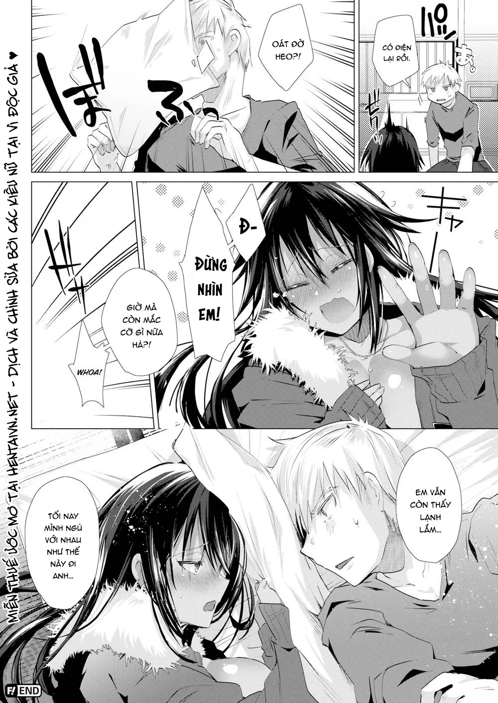 HentaiVN.net - Ảnh 16 - Ý Trời Muốn Lạnh Để Anh Phịch Em! [Warm Lover] - Chap 1