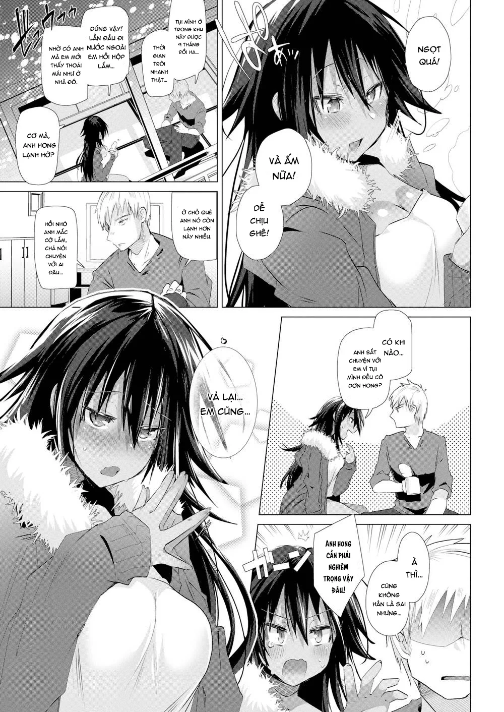 HentaiVN.net - Ảnh 3 - Ý Trời Muốn Lạnh Để Anh Phịch Em! [Warm Lover] - Chap 1