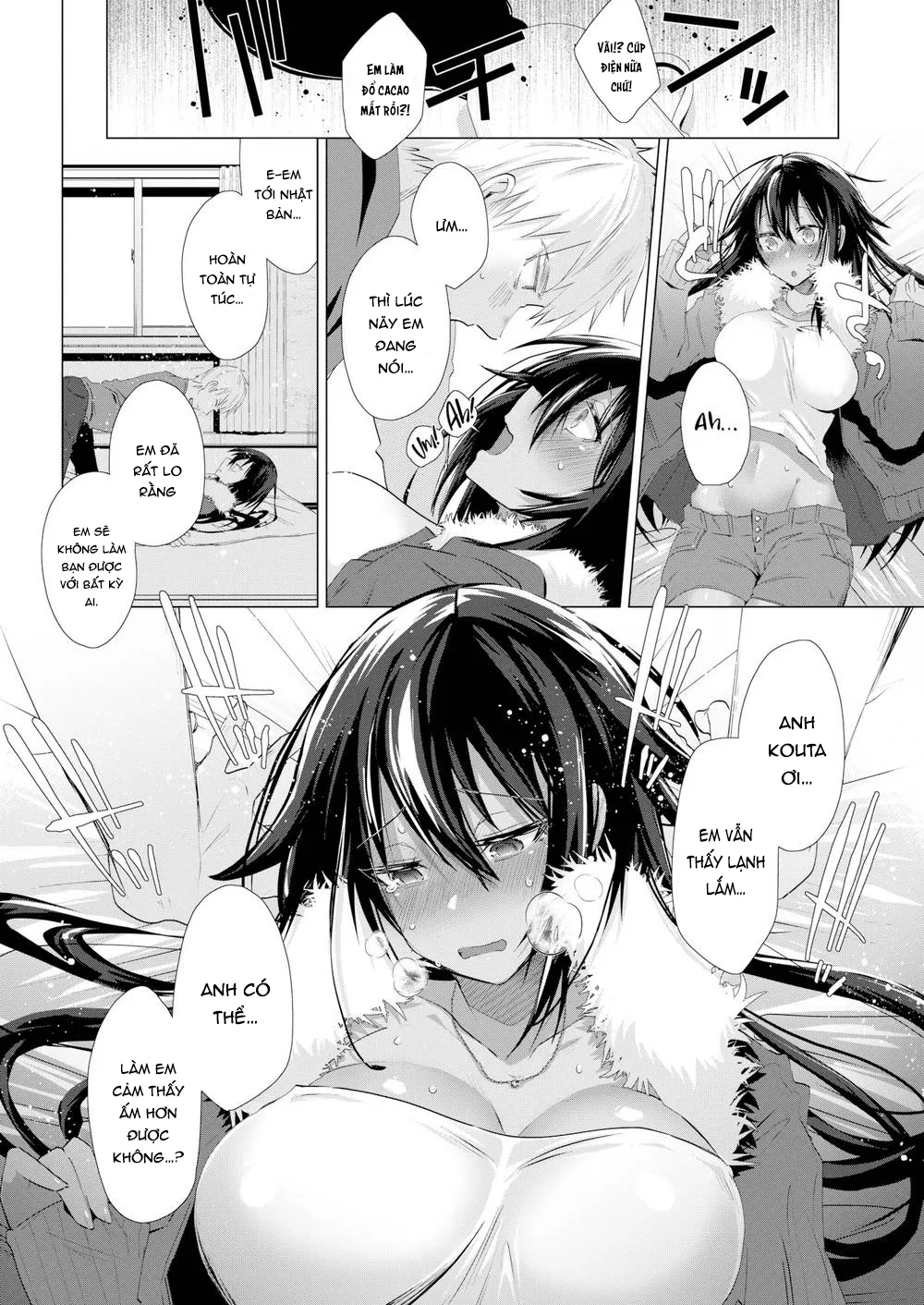 HentaiVN.net - Ảnh 4 - Ý Trời Muốn Lạnh Để Anh Phịch Em! [Warm Lover] - Chap 1