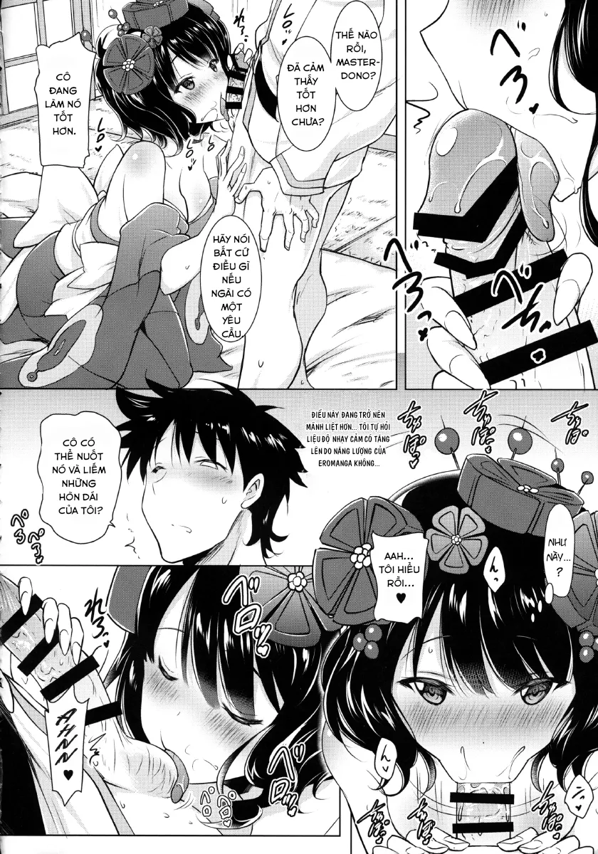 HentaiVN.net - Ảnh 6 - Hokusai-Chan Ga Okuchi De Teinei Ni Tannen Ni Nando Mo Nuite Kurete Kara No Honban [Hokusai-Chan's Scrupulous Mouth Makes Me Cum Continuously] - Chap 1